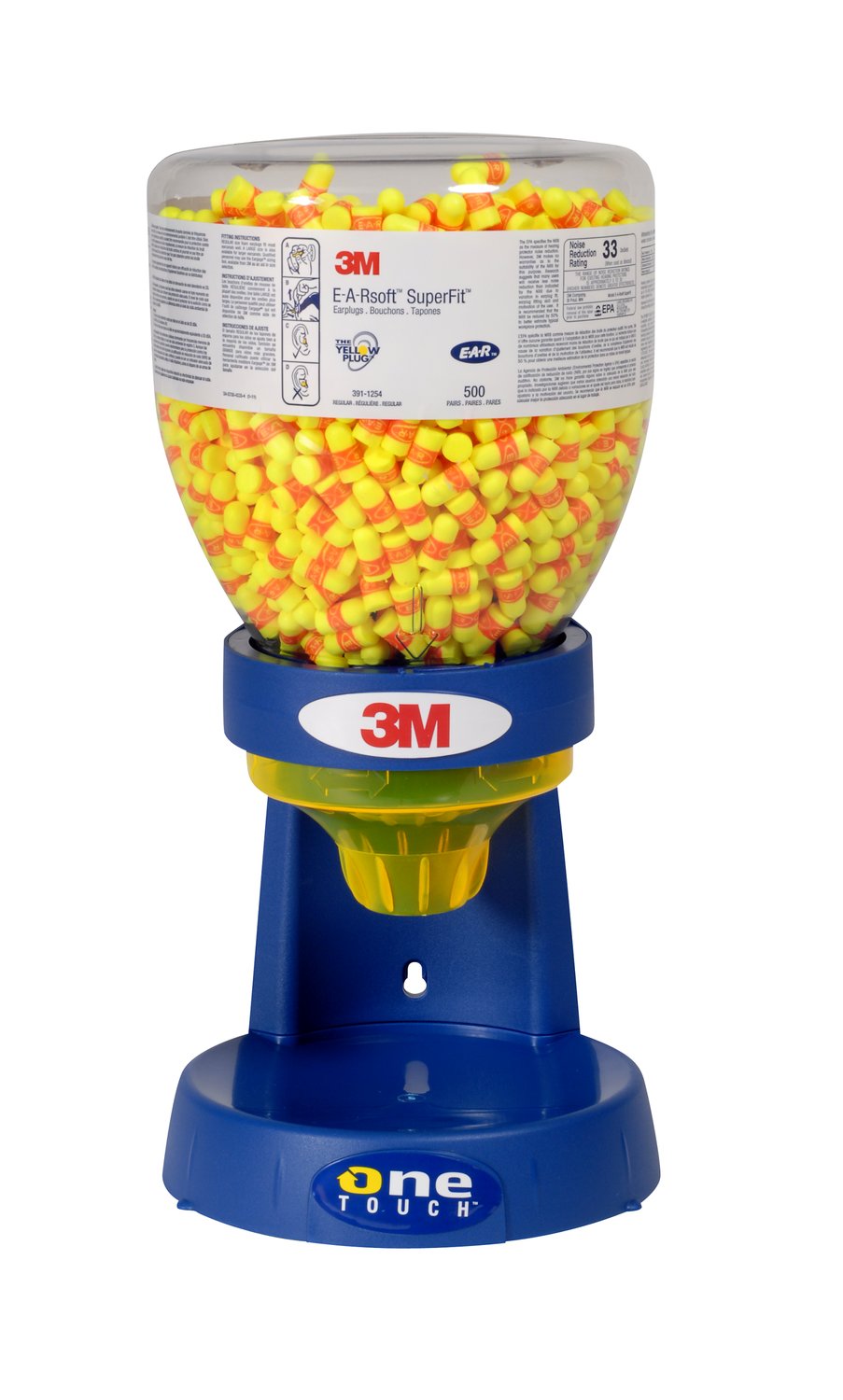 7000042881 - 3M E-A-Rsoft SuperFit One Touch Refill 391-1254, Regular Size, 2000 EA/Case