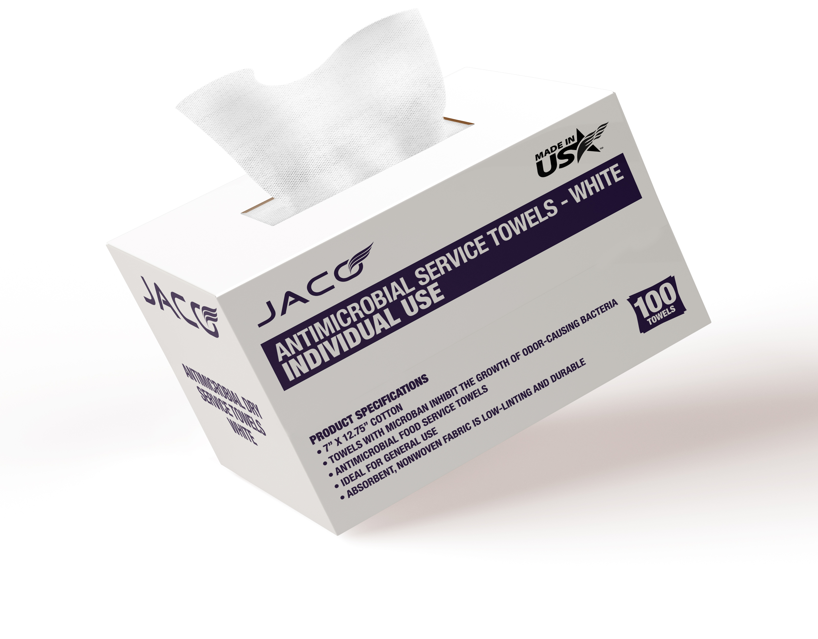  - Individual Anti-Microbial White Dry Wipes (Purchasing 10+ Boxes)