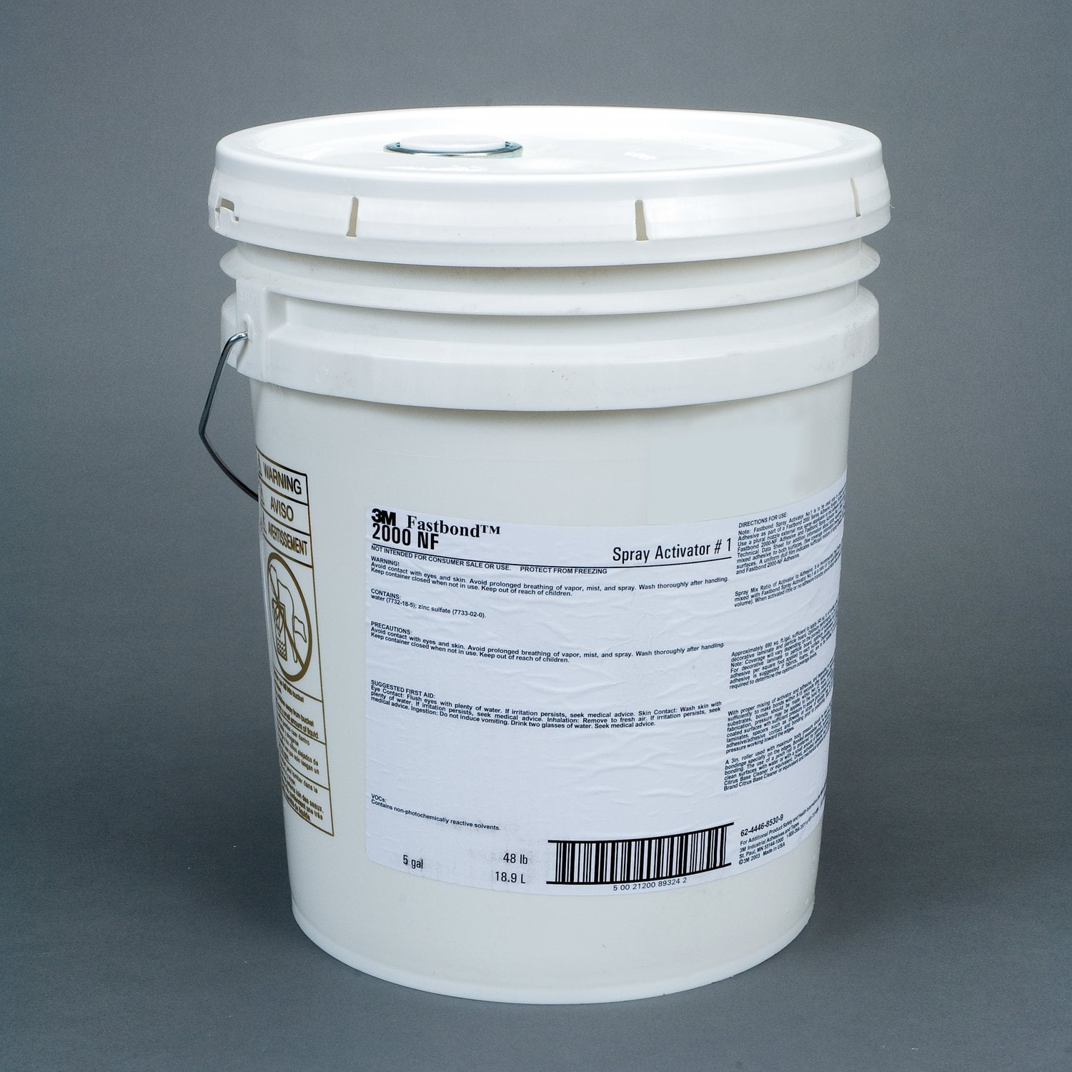 7000121402 - 3M Fastbond Spray Activator 1, 5 Gallon Pour Spout (Pail), 1 Can/Drum