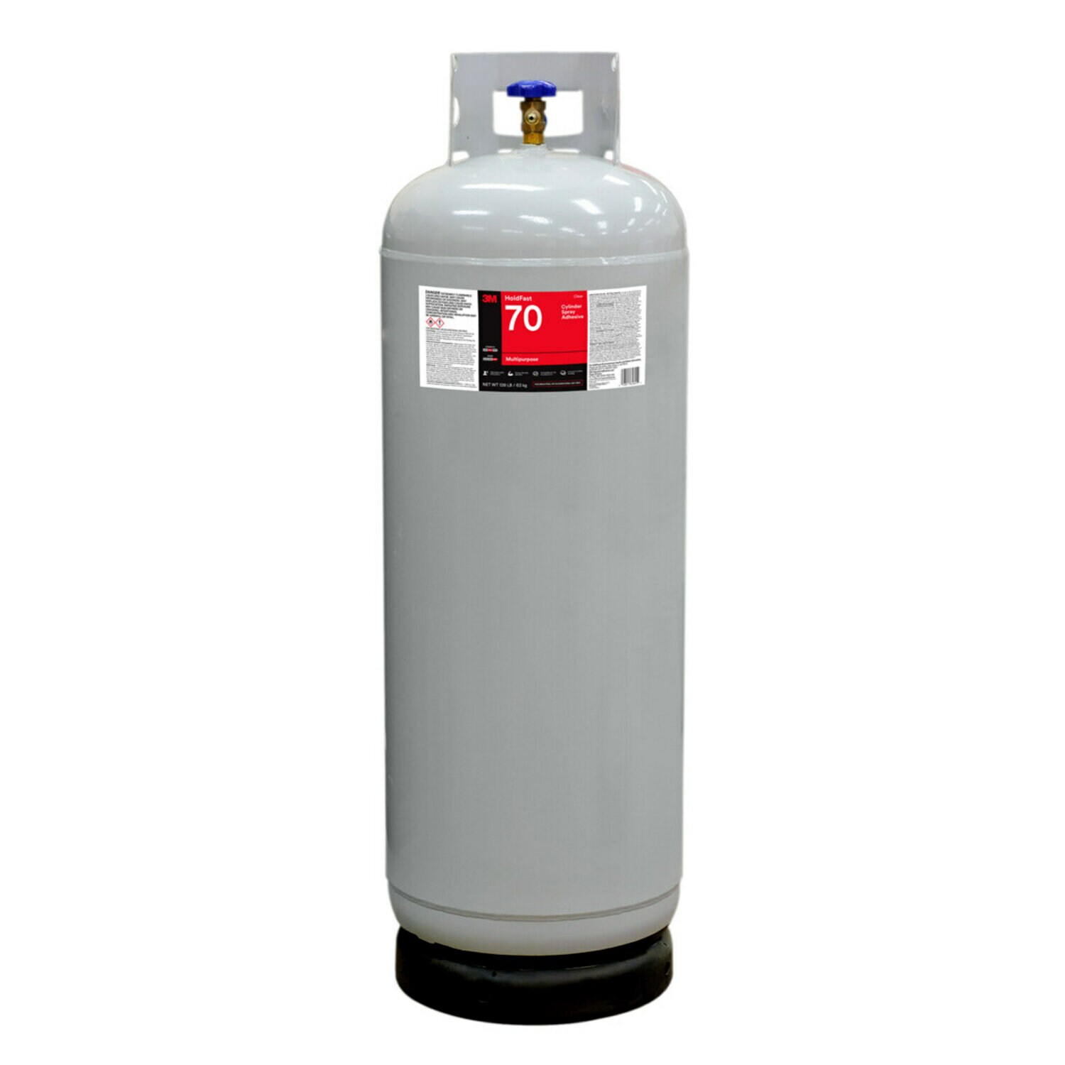7100138618 - 3M HoldFast 70 Cylinder Spray Adhesive, Clear, Intermediate Cylinder
(Net Wt 139 lb)