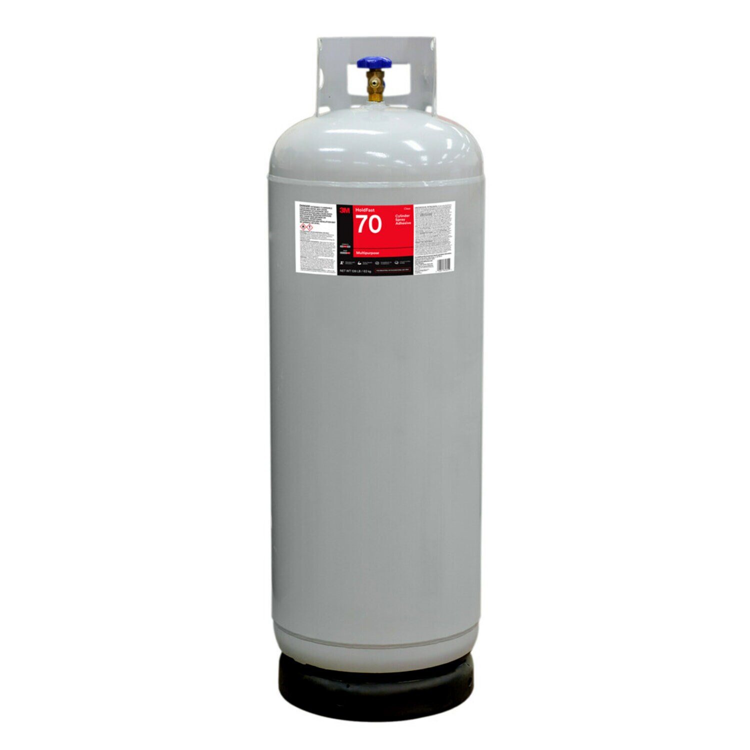 7100138618 - 3M HoldFast 70, Cylinder Spray Adhesive, Clear, Intermediate (Net Wt 139 lb), 1 Each/Cylinder