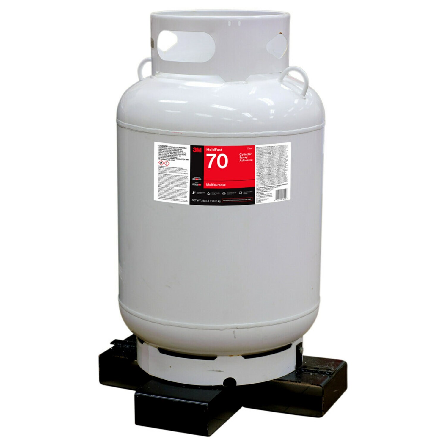 7100064044 - 3M HoldFast 70 Cylinder Spray Adhesive, Clear Cylinder (Net Wt 288 lb)