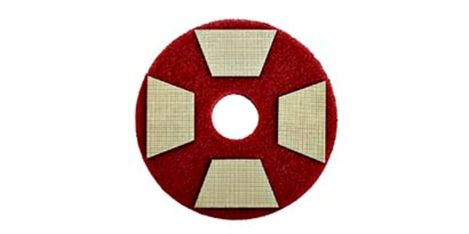 7100135858 - 3M Trizact Diamond TZ Abrasive Pads, Gold, 4 Pads/Carton, 4 Cartons/Case
