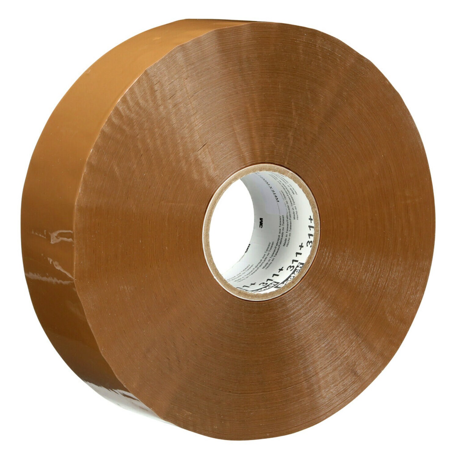 7010506928 - Scotch High Tack Box Sealing Tape 311+, Tan, 72 mm x 914 m, 4 Roll/Case