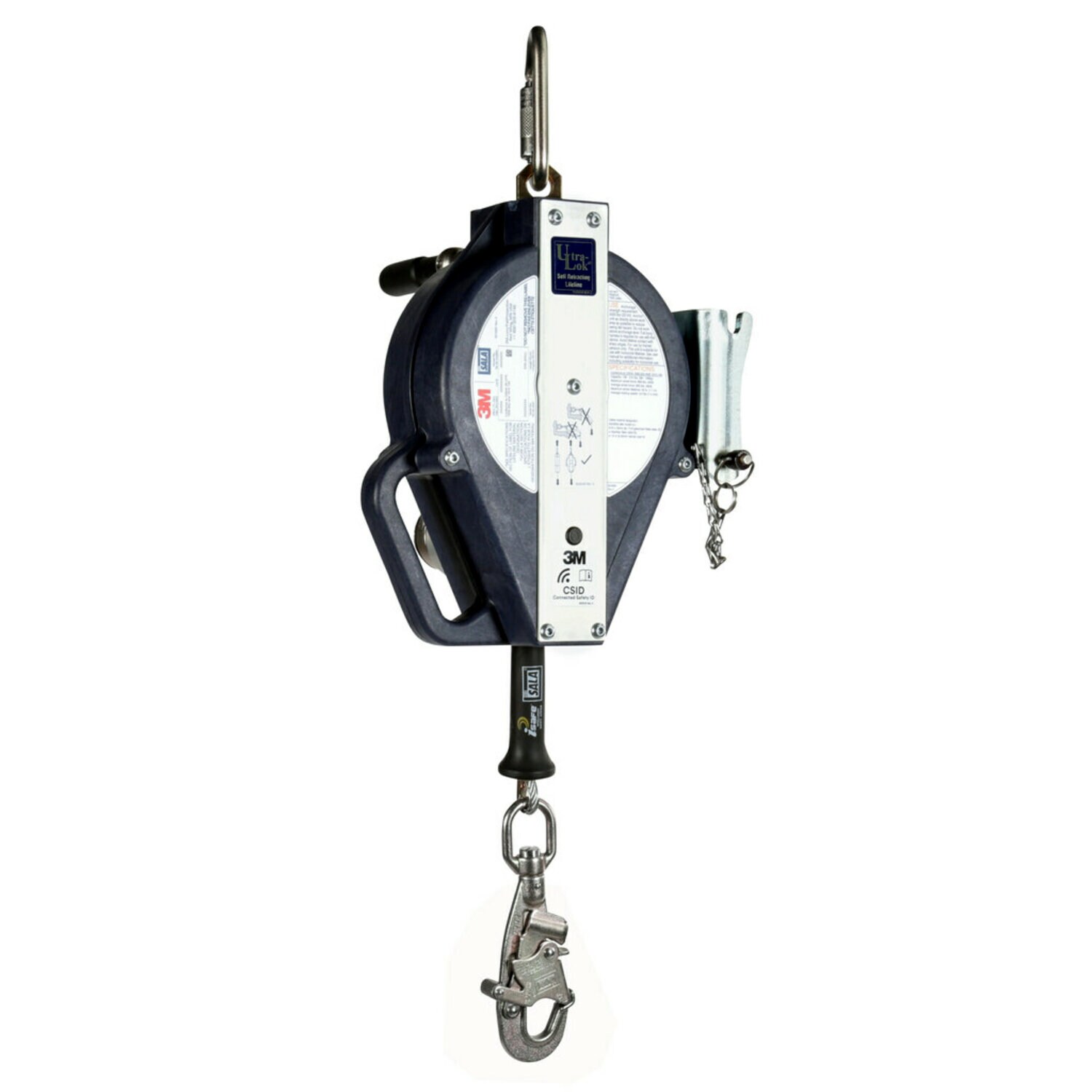 7012828698 - 3M DBI-SALA Ultra-Lok 3-Way Retrieval Self-Retracting Lifeline with Bracket 3503887, Stainless Steel Cable, 50 ft