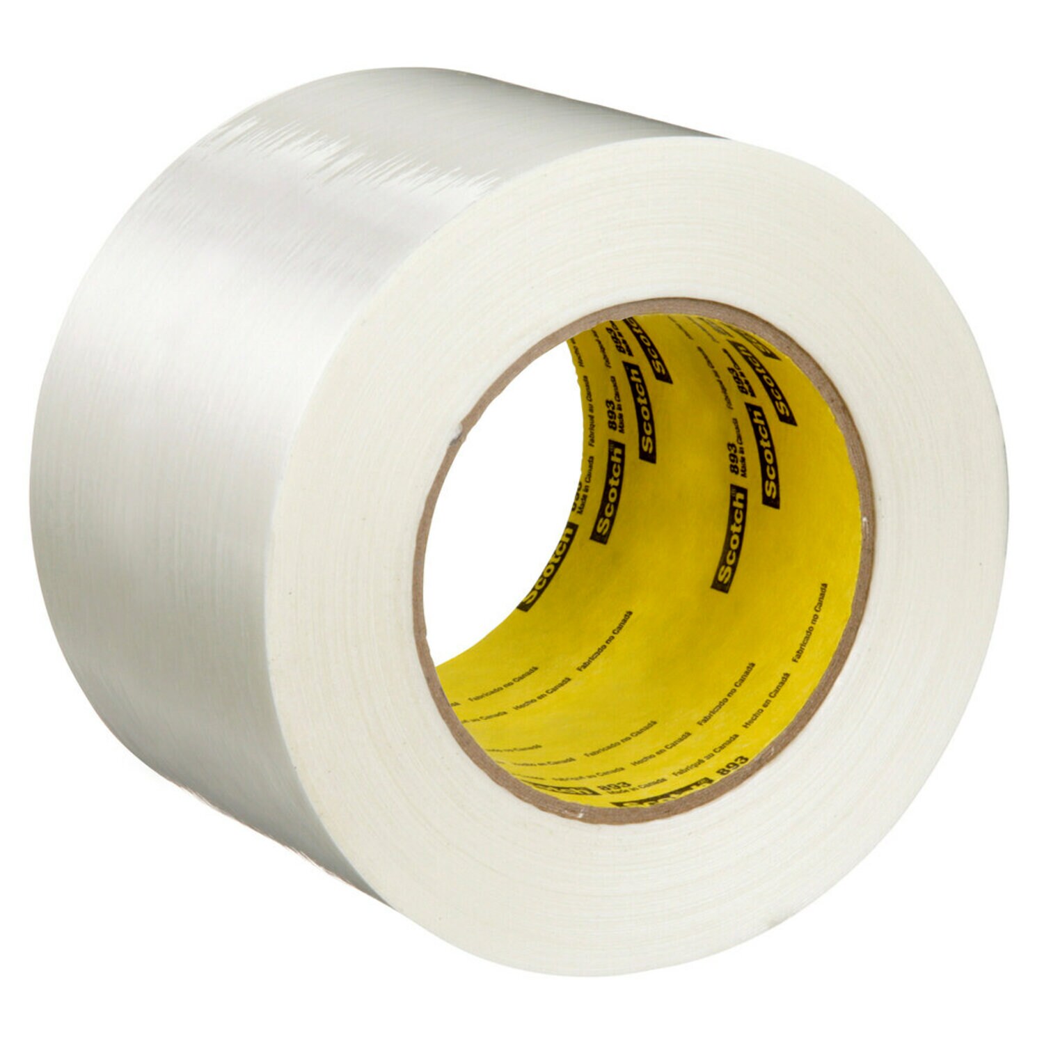 7000136866 - Scotch Filament Tape 893, Clear, 72 mm x 55 m, 6 mil, 12 rolls per case
