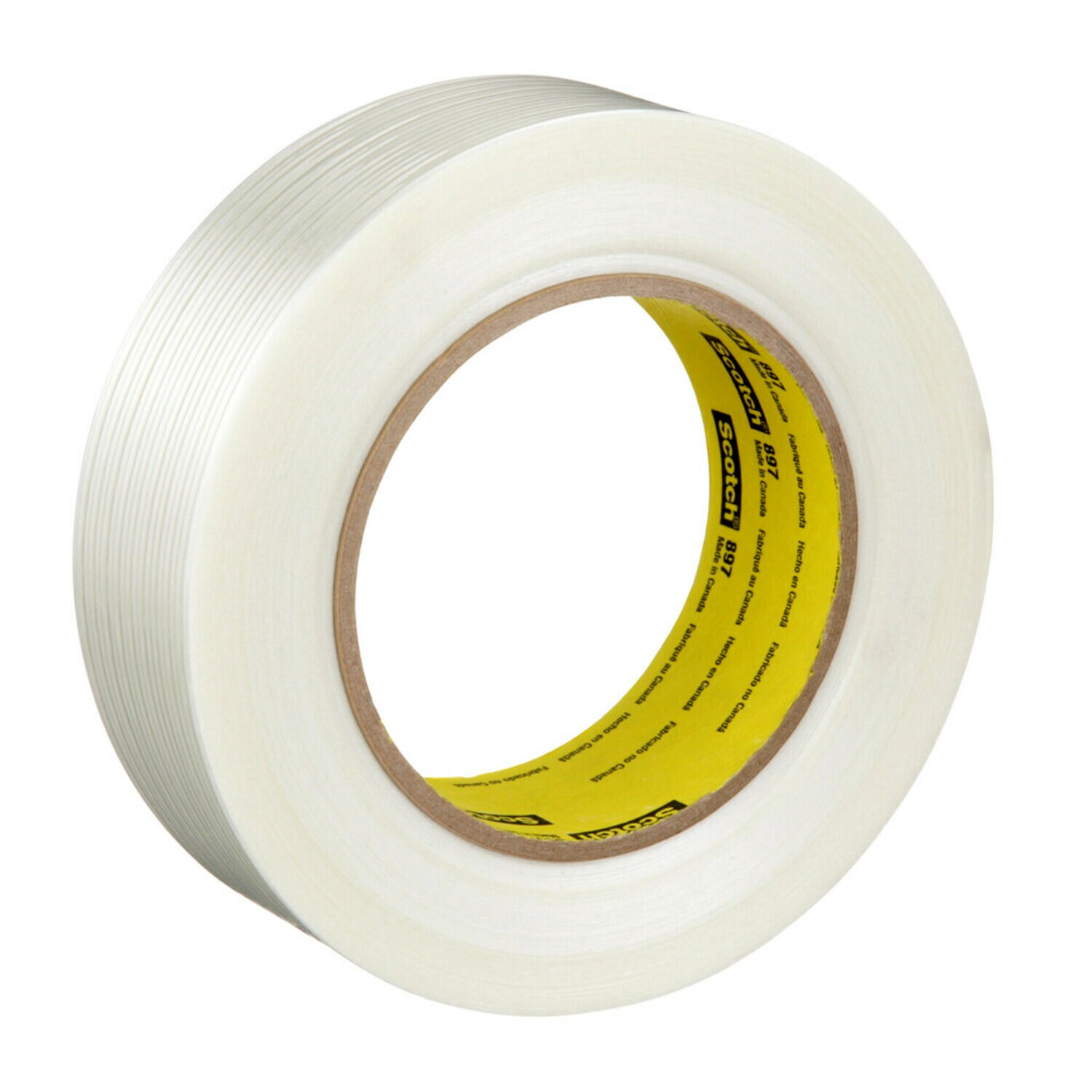 7000126228 - Scotch Filament Tape 897, Clear, 36 mm x 55 m, 5 mil, 24 Roll/Case