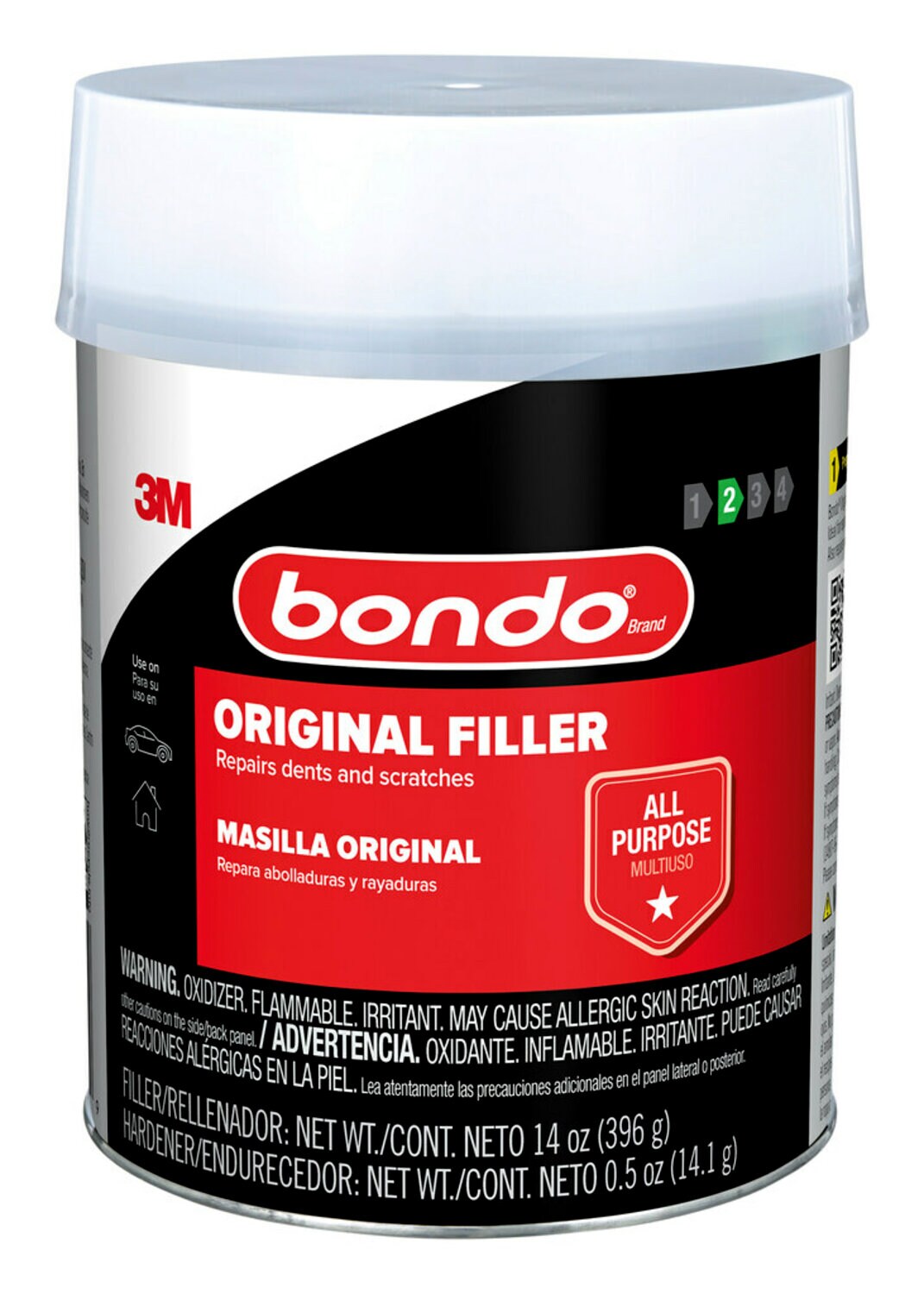7100314410 - Bondo Other Bondo Fillers OR-PT-ES, 14 oz (396.89 g), 8 per case