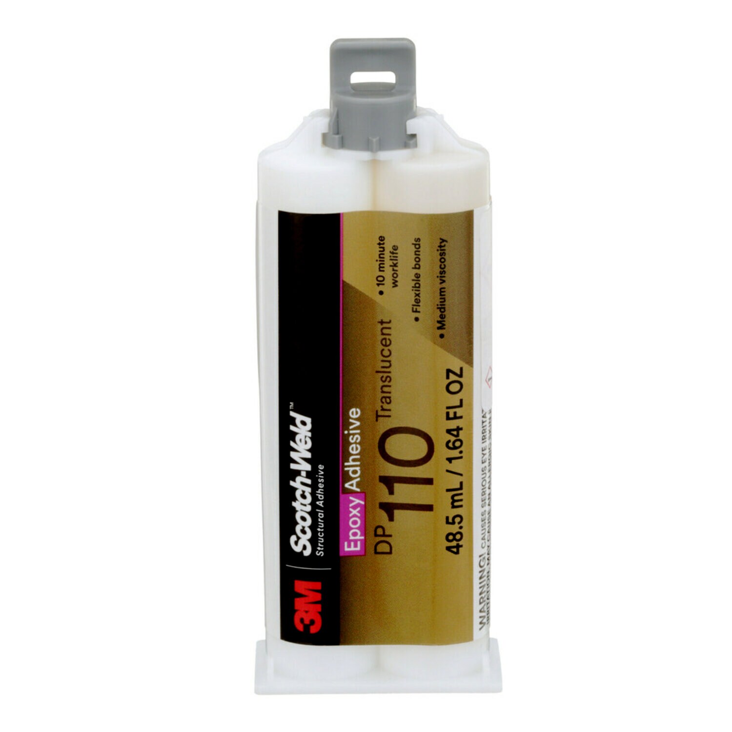 7100148762 - 3M Scotch-Weld Epoxy Adhesive DP110, Translucent, 48.5mL Duo-Pak, 12/Case
