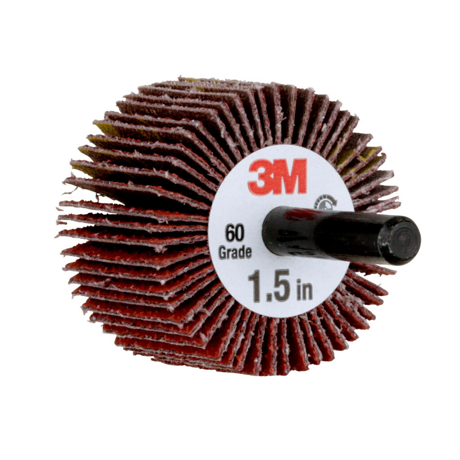 7100138161 - 3M Flap Wheel 747D, 60 X-weight, Type 83, 1-1/2 in x 1 in x 1/4 in, 10 ea/Case
