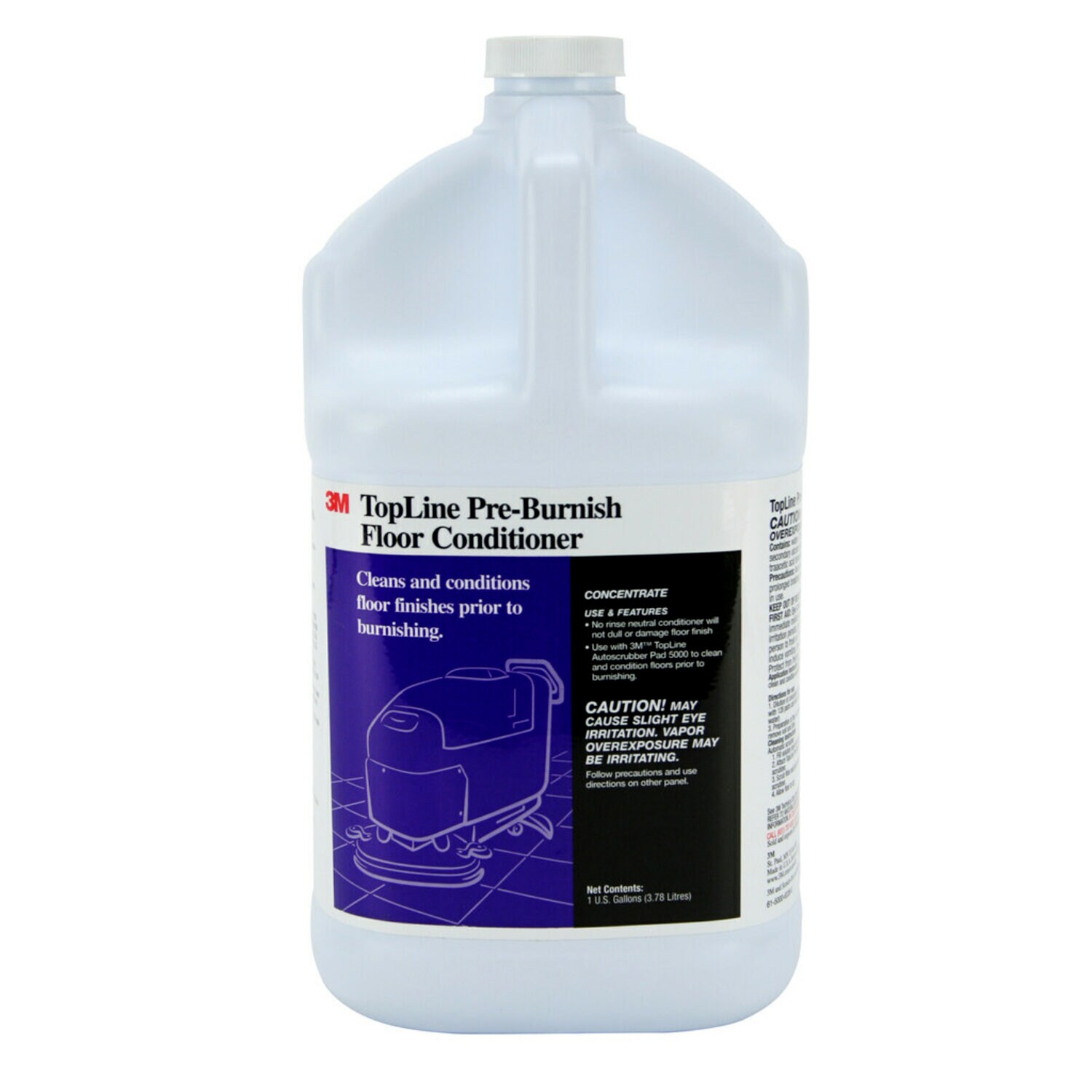 7100077222 - 3M Topline Pre-Burnish Floor Conditioner, 1 Gallon, 4/Case