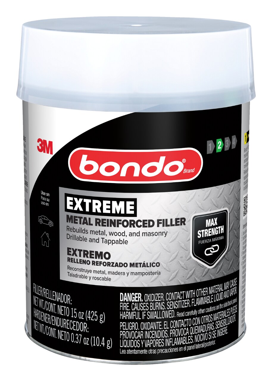7100314736 - Bondo Extreme Metal Reinforced Filler EF-PT-ES, 15 oz (425.24 g), 8 per case