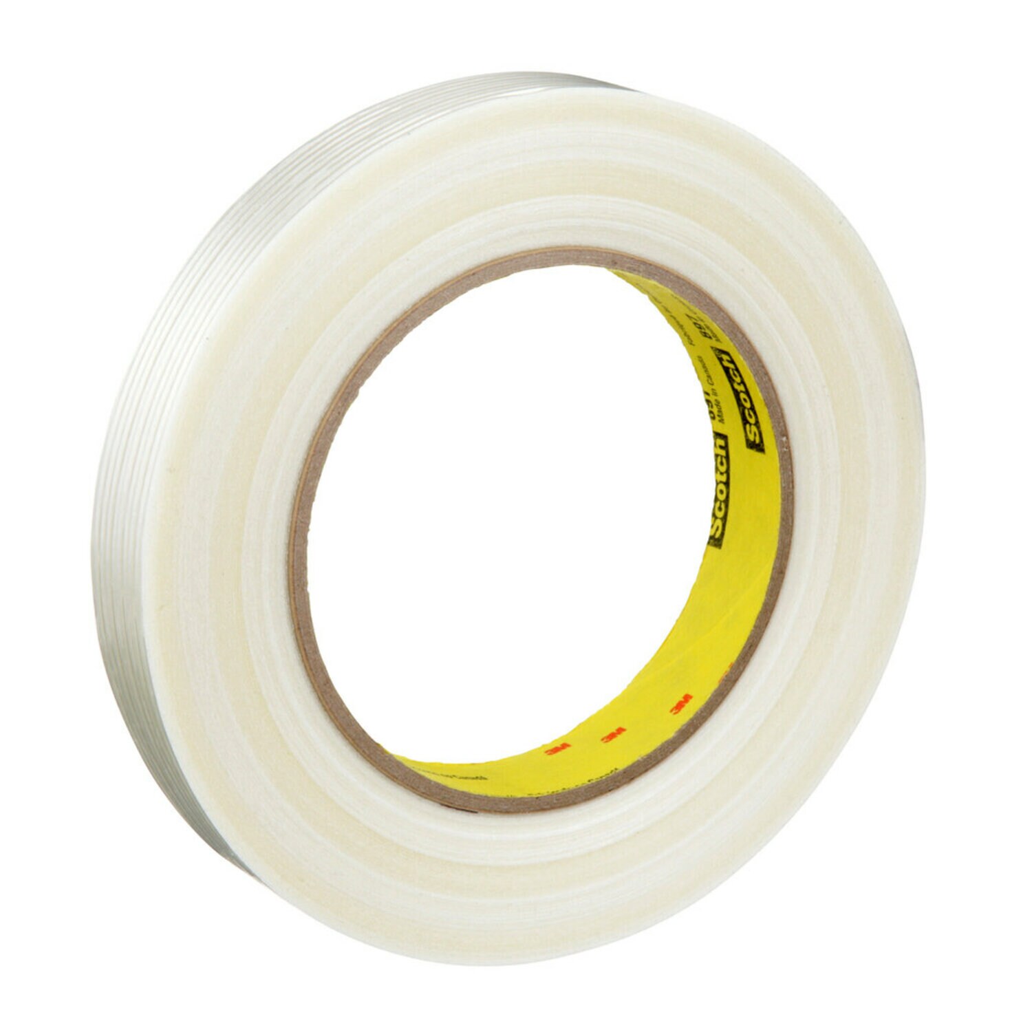 7000123440 - Scotch Filament Tape 897, Clear, 12 mm x 55 m, 5 mil, 72 rolls per case