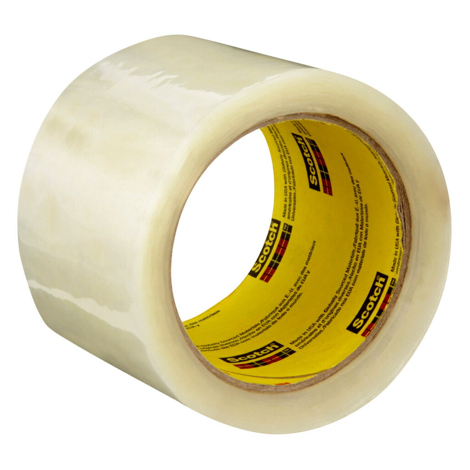 7100266193 - Scotch High Tack Box Sealing Tape 373+, Clear, 72 mm x 50 m, 24 Rolls/Case