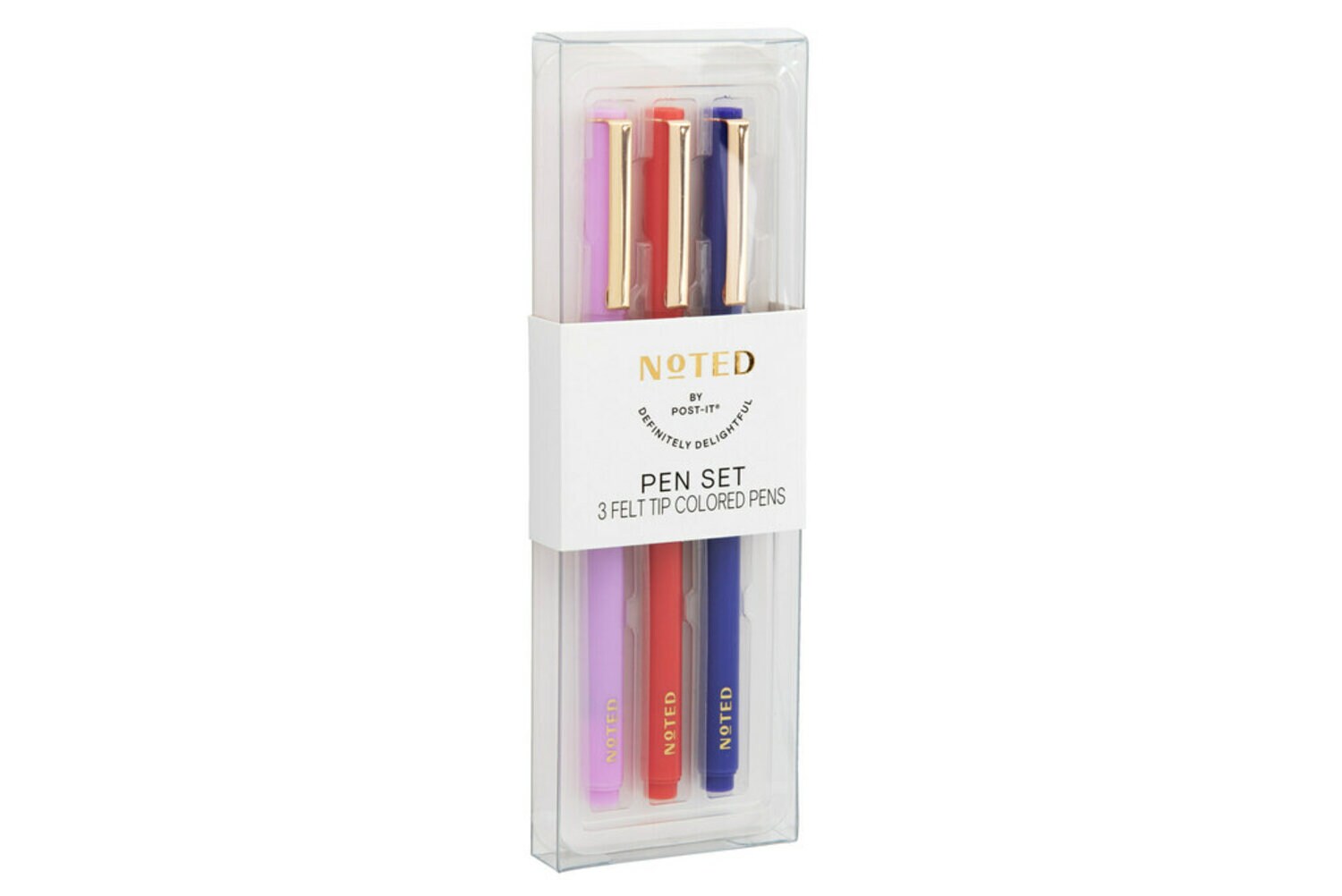 7100307153 - Post-it 3pk Pens NTD8-PEN-3, 3 Felt Tip Colored Pens