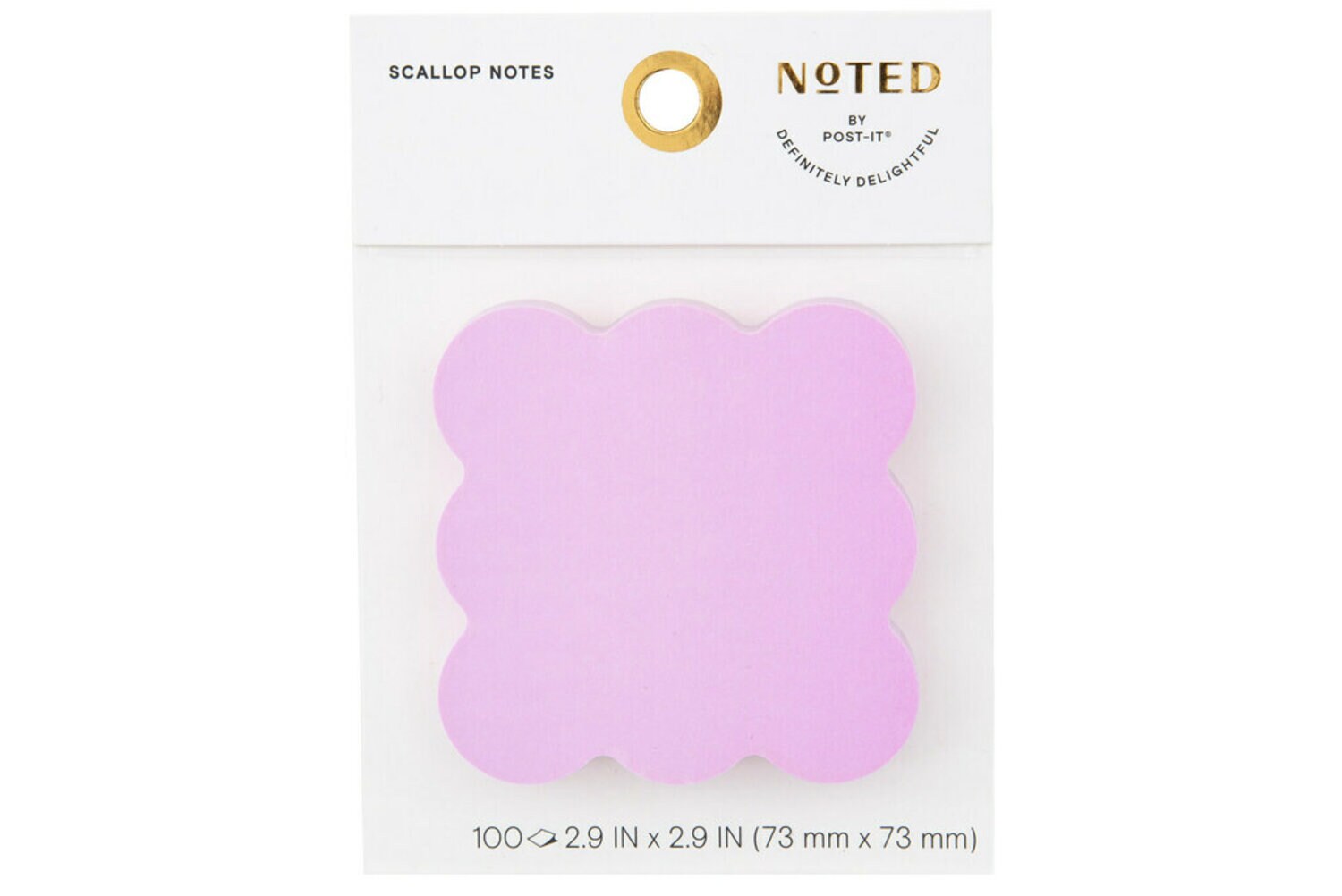7100304097 - Post-it Square Scallop Notes NTD8-33-1, 2.9 in x 2.8 in (73 mm x 71 mm)