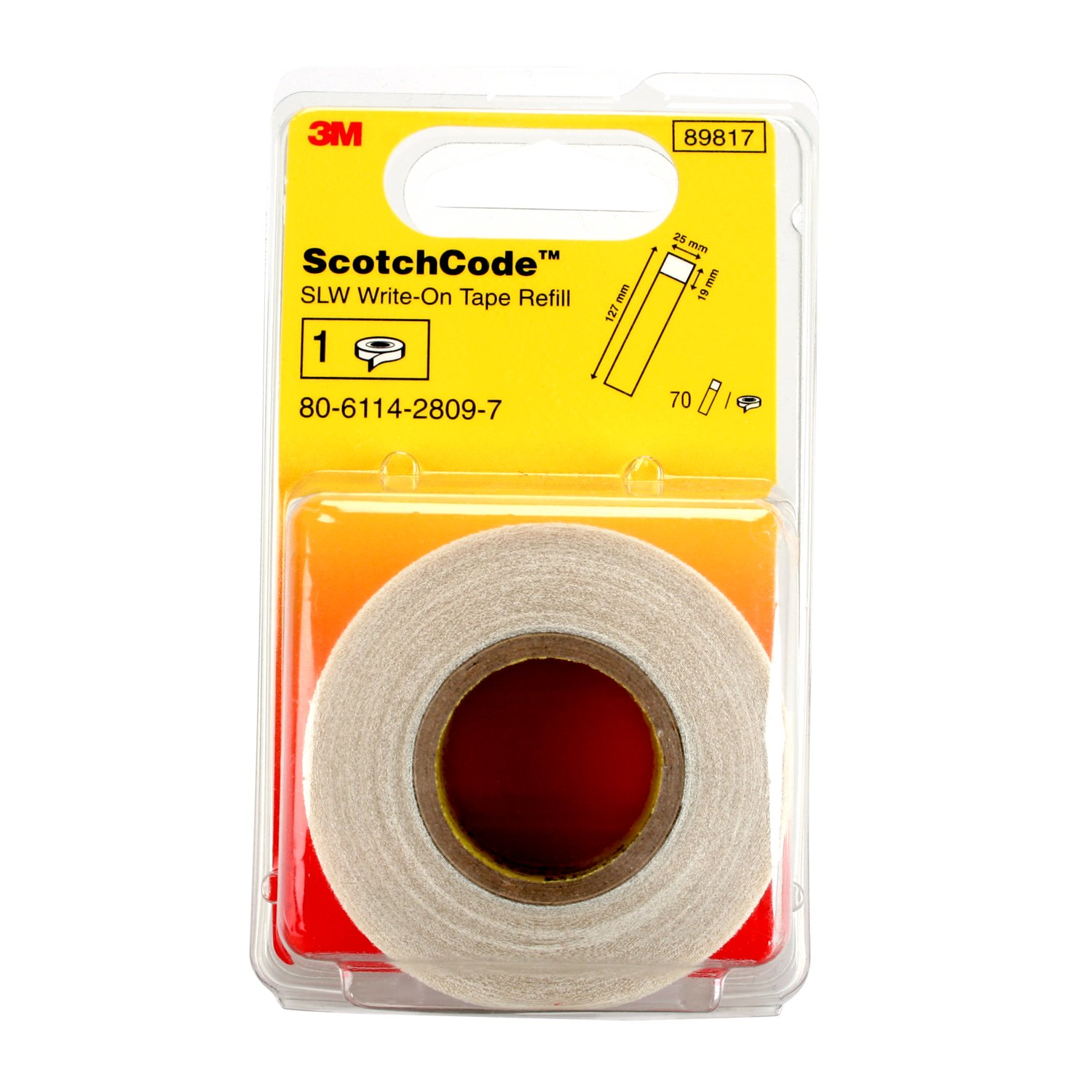 7000031767 - 3M ScotchCode Refill Roll SLW-R, 1 in x 5 in, 10/Case