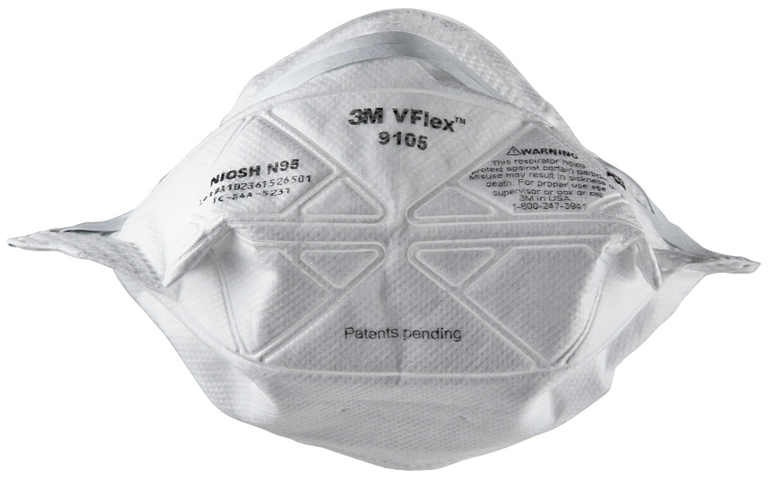 7000002390 - 3M VFlex Particulate Respirator 9105, N95, 400 EA/Case