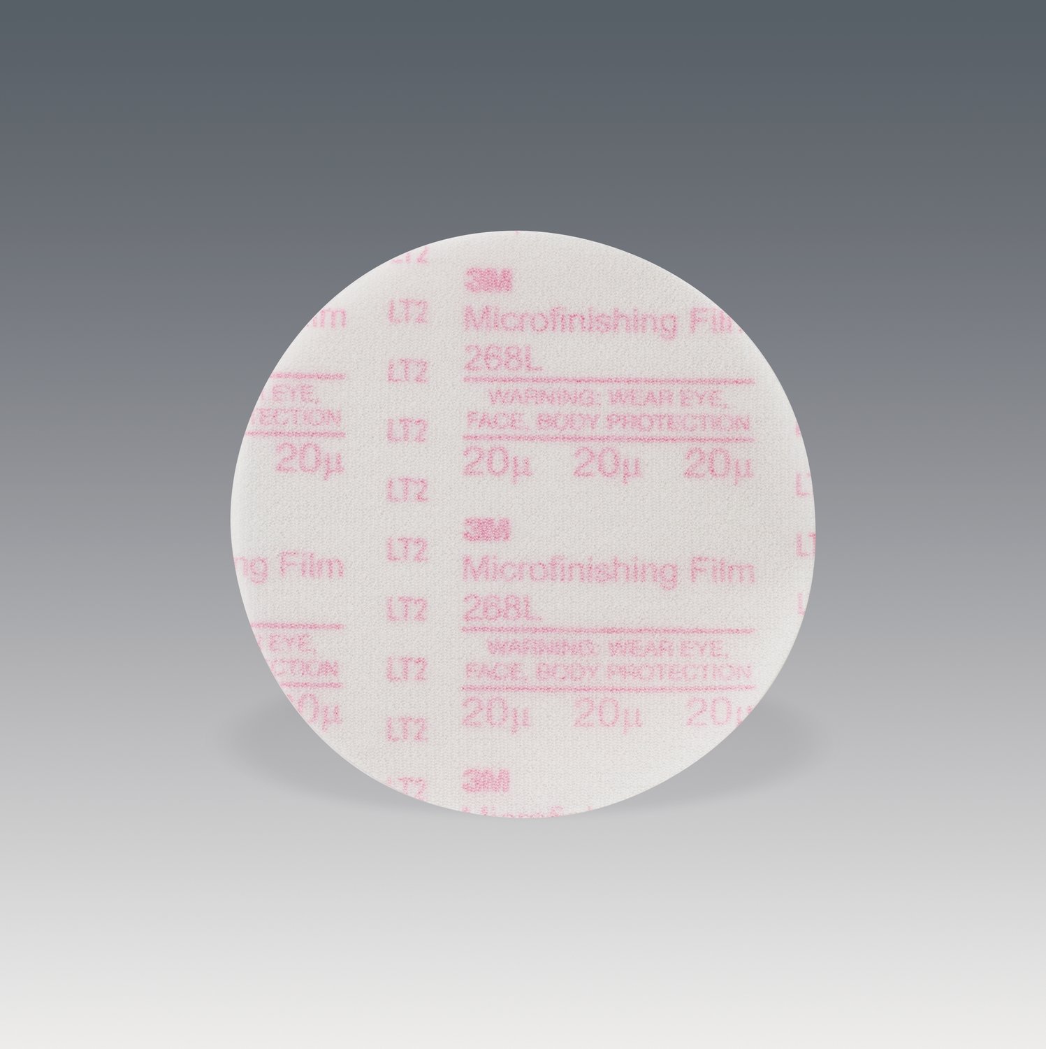 7100052970 - 3M Microfinishing PSA Film Disc 268L, 20 Mic, Type D, Config