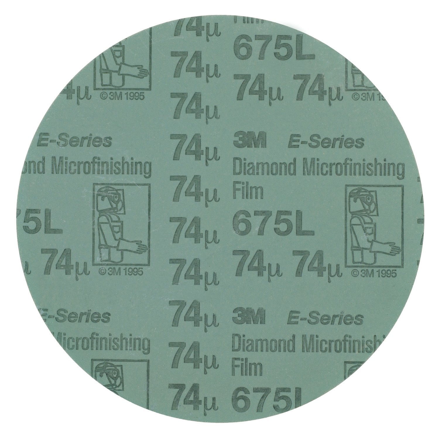 7100053002 - 3M Diamond Microfinishing Film PSA Disc 675L, 74 Mic, Config