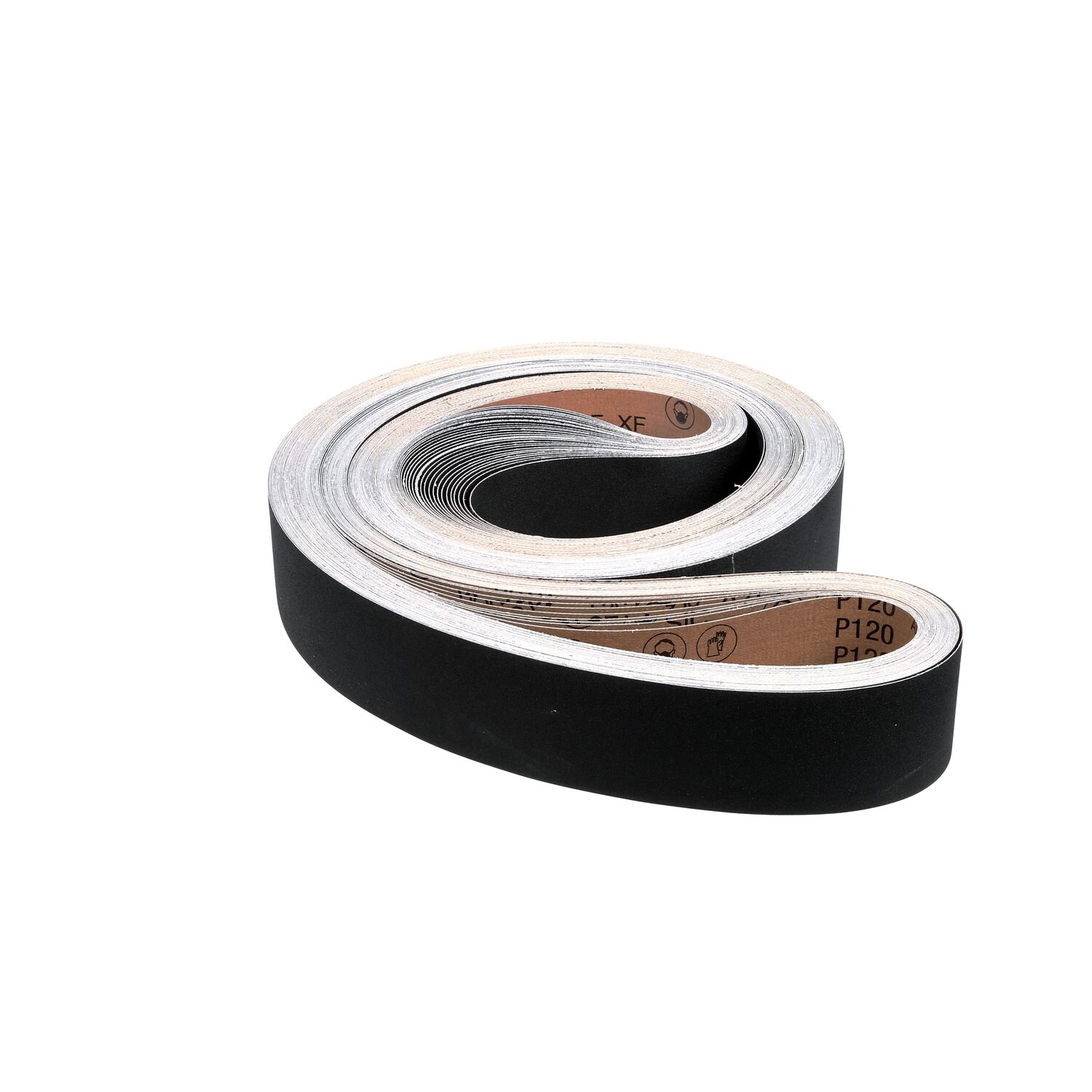 7010360629 - 3M Cloth Belt 461F, P120 XF-weight, 3-1/2 in x 148 in, Sine-lok Precision Roll Grinding, Single-flex, 50 ea/Case