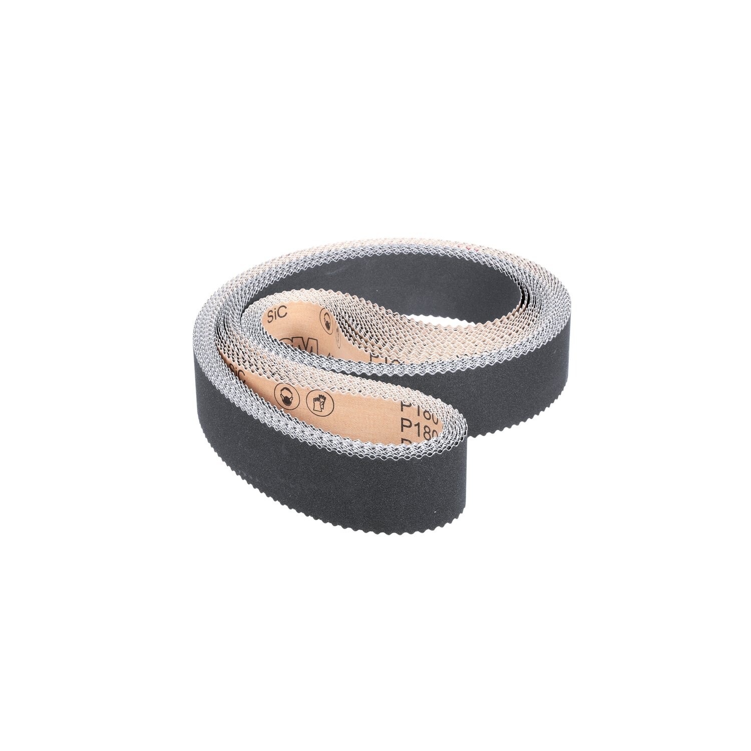 7010516358 - 3M Cloth Belt 461F, P400 XF-weight, 3 in x 90 in, Film-lok, Single-flex, Scallop A