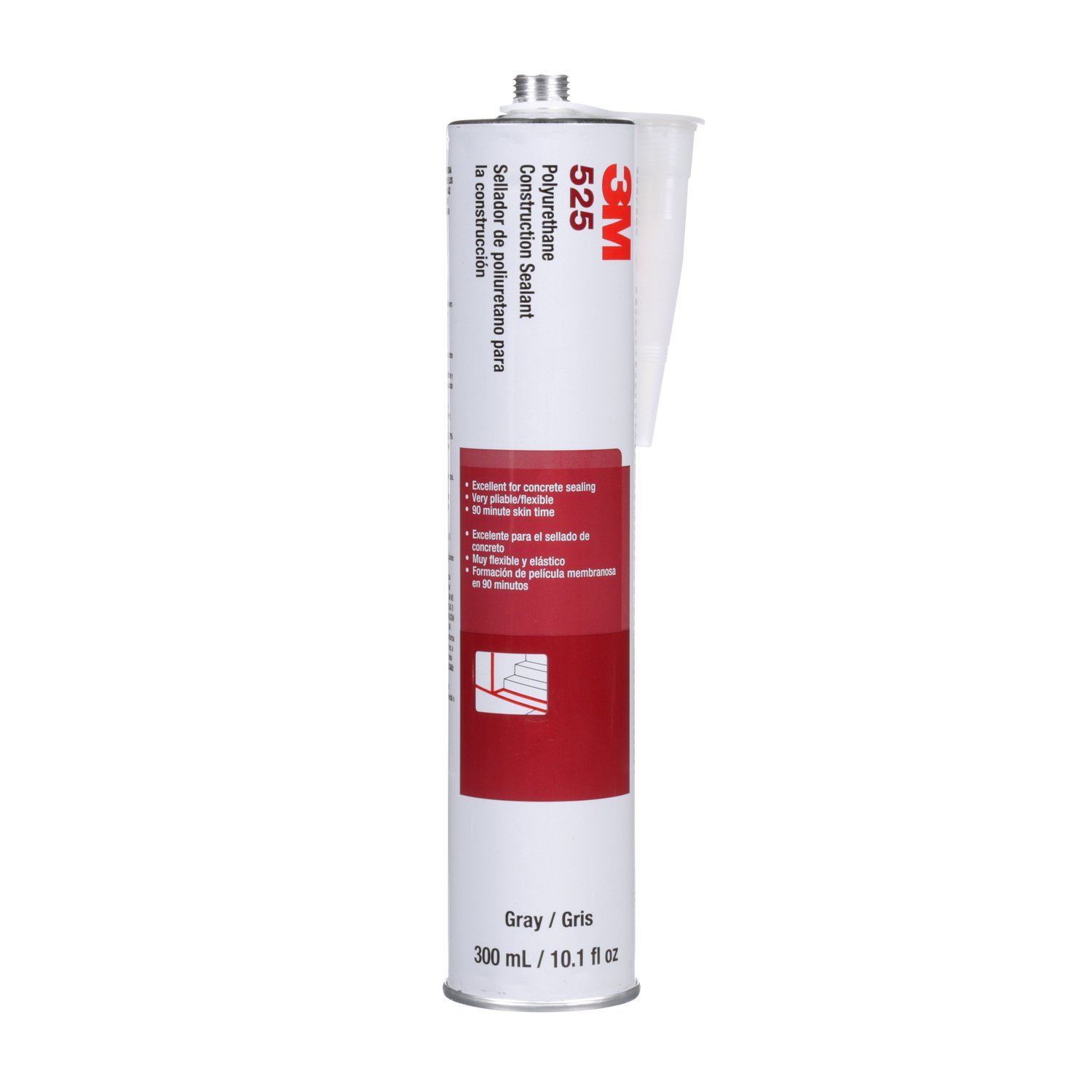 7100200170 - 3M Polyurethane Construction Sealant 525, Gray, 310 mL Cartridge, 12/Case