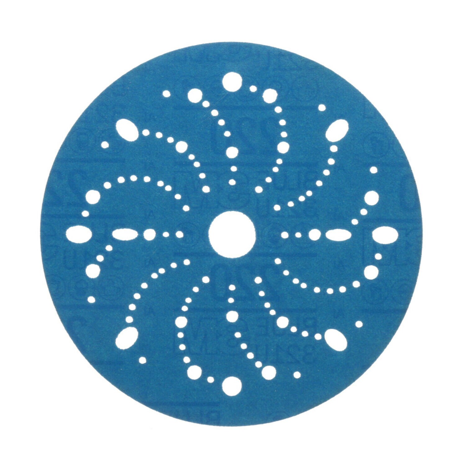 7100091095 - 3M Hookit Blue Abrasive Disc 321U, 36177, 6 in, 220, Multi-hole, 50 Discs/Carton, 4 Cartons/Case