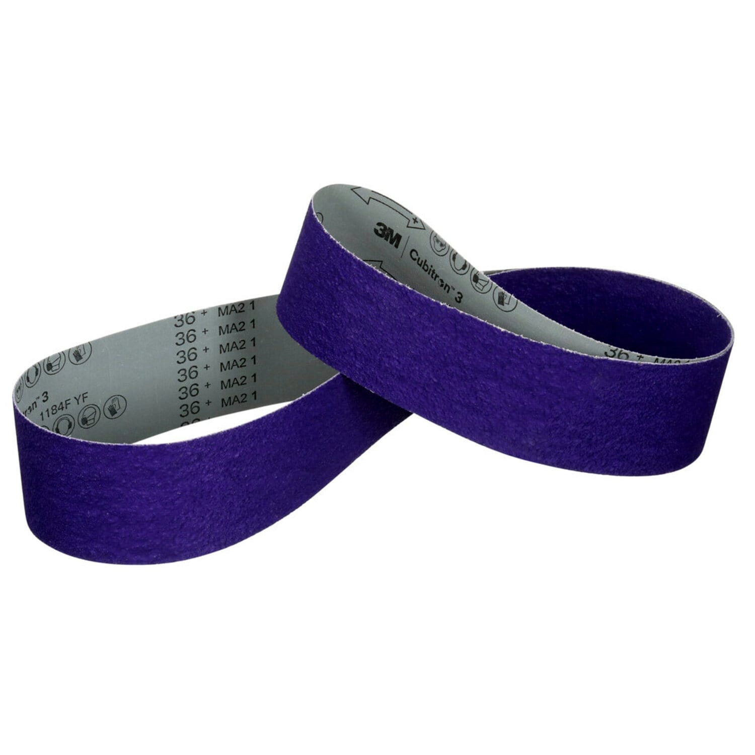 7100322984 - 3M Cubitron 3 Cloth Belt 1184F, 36+ YF-weight, 4-3/4 in x 132 in, Film-lok, Single-flex