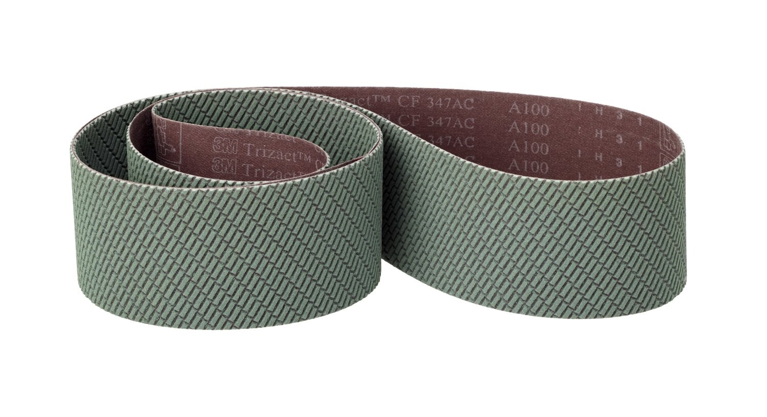 7100191616 - 3M Trizact CF Cloth Belt 347FC, A100 X-weight, 4 in x 90 in, Film-lok,
No Flex