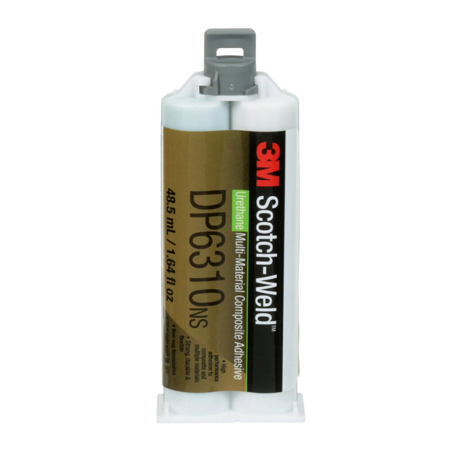 7100109829 - 3M Scotch-Weld Multi-Material Composite Urethane Adhesive DP6310NS, Green, 48.5 mL Duo-Pak, 12/Case