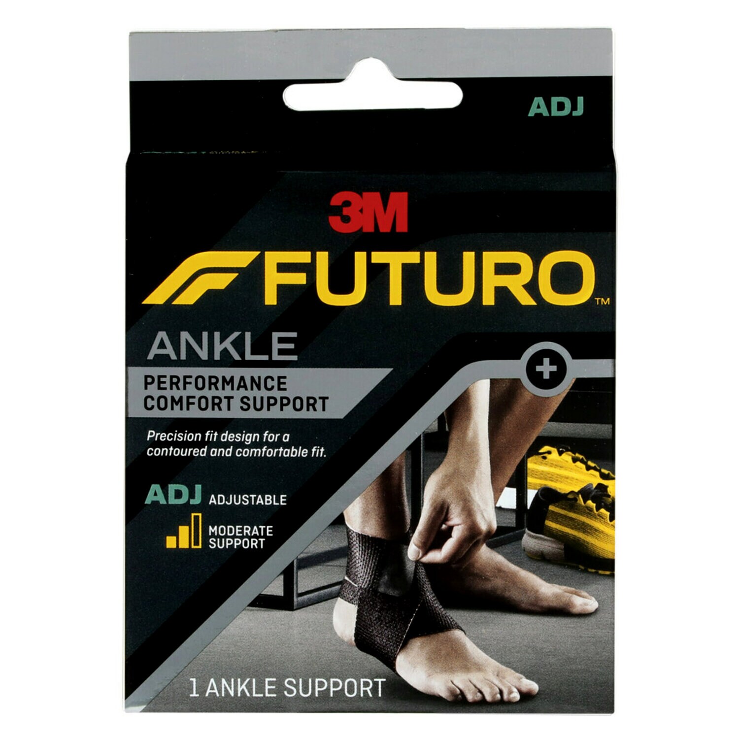 7100157821 - FUTURO Performance Comfort Ankle Support, 01037ENR, Adjustable
