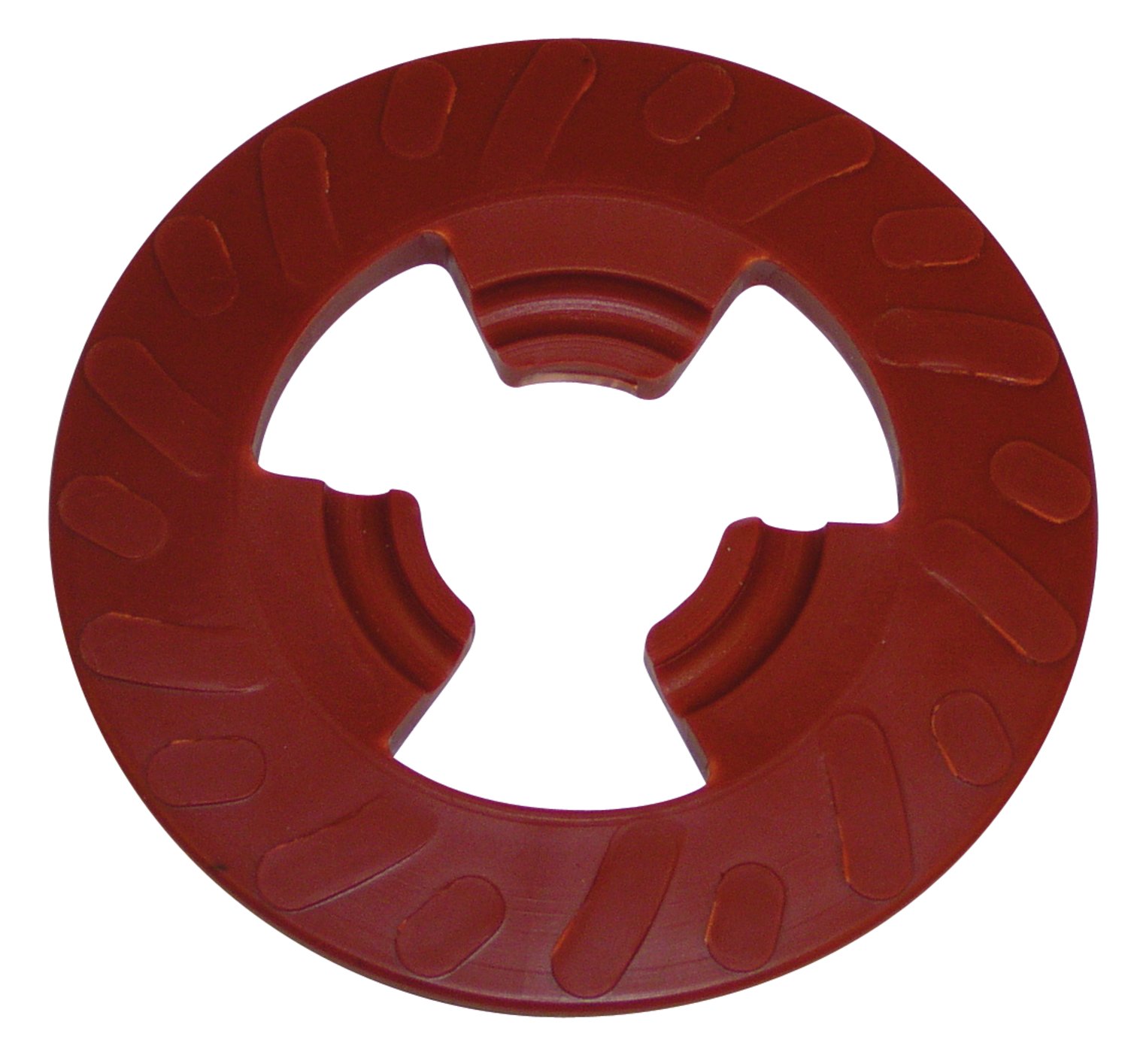 7010326835 - 3M Disc Pad Face Plate Ribbed 28656, 4 in, Extra Hard Red, 10 ea/Case