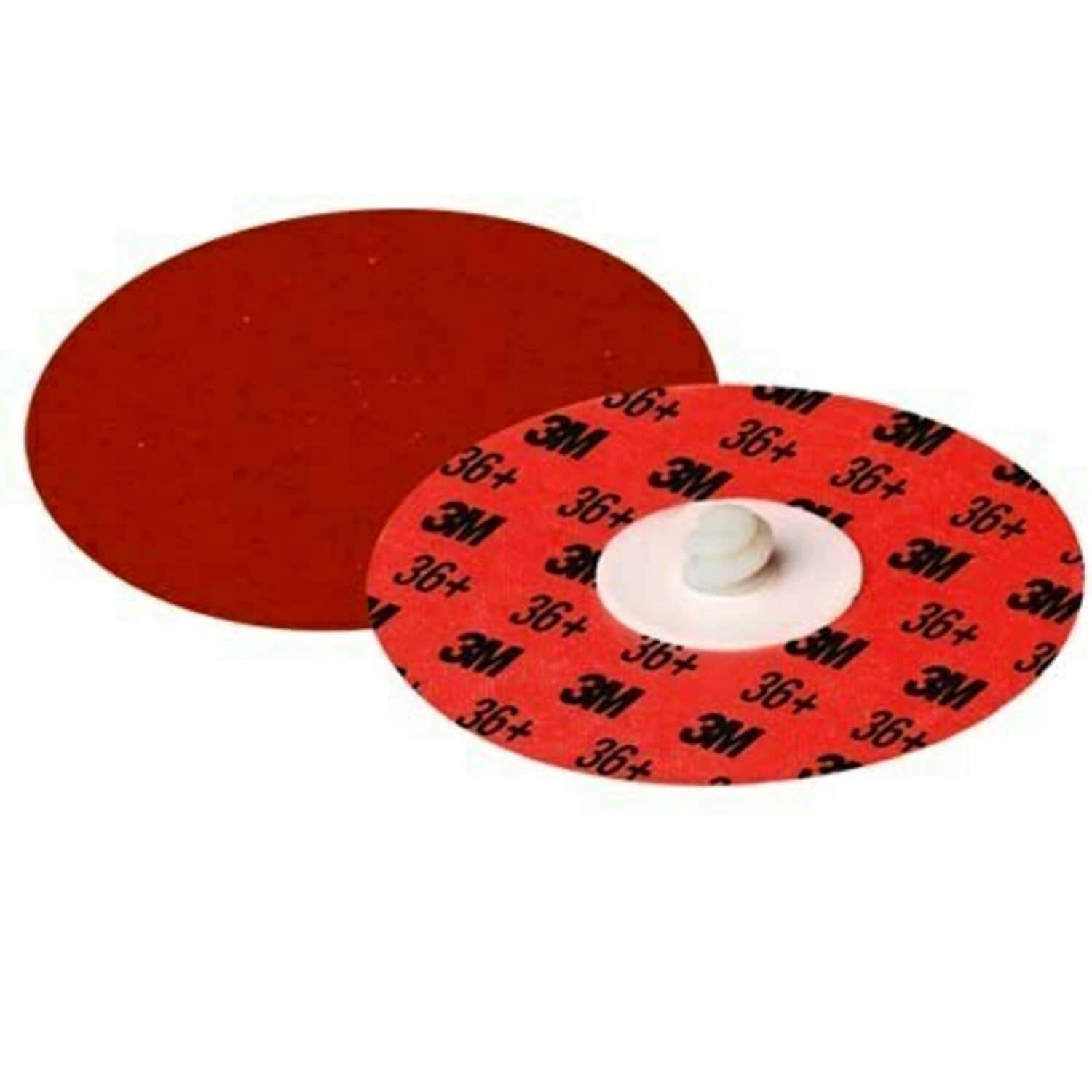 7100006571 - 3M Cubitron II Roloc Durable Edge Disc 984F, 36+, YF-weight, TR, Maroon, 4 in, Die R400BB, 25/Carton, 100 ea/Case