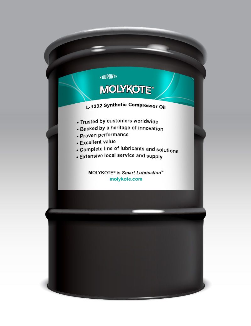  - MOLYKOTE L-1232 SYNTHETIC COMPRESSOR OIL - 173.3KG