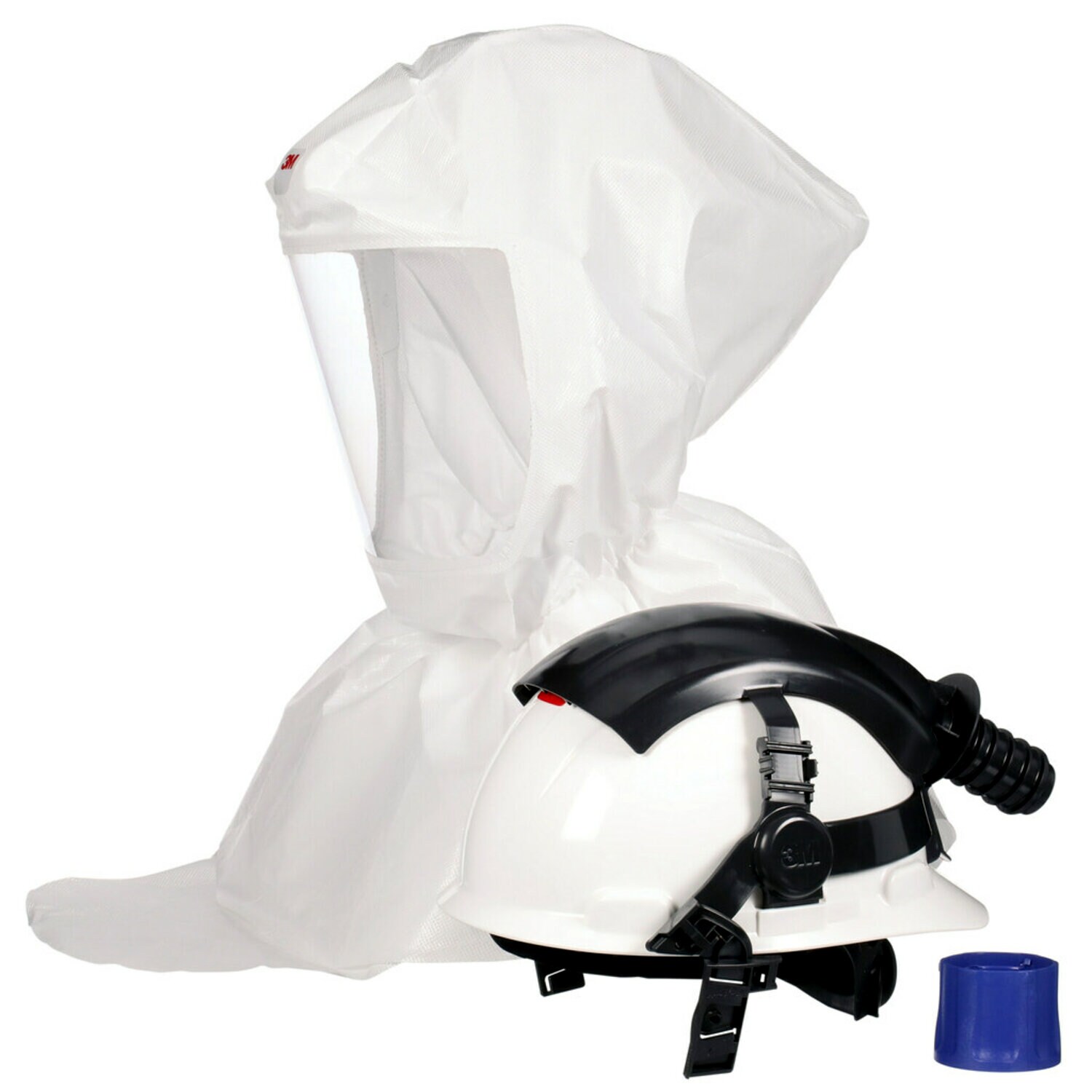 7100307876 - 3M Versaflo S-Series Painter's Hood Assembly S-767, with Inner Shroud and Hard Hat, 1 EA/Case