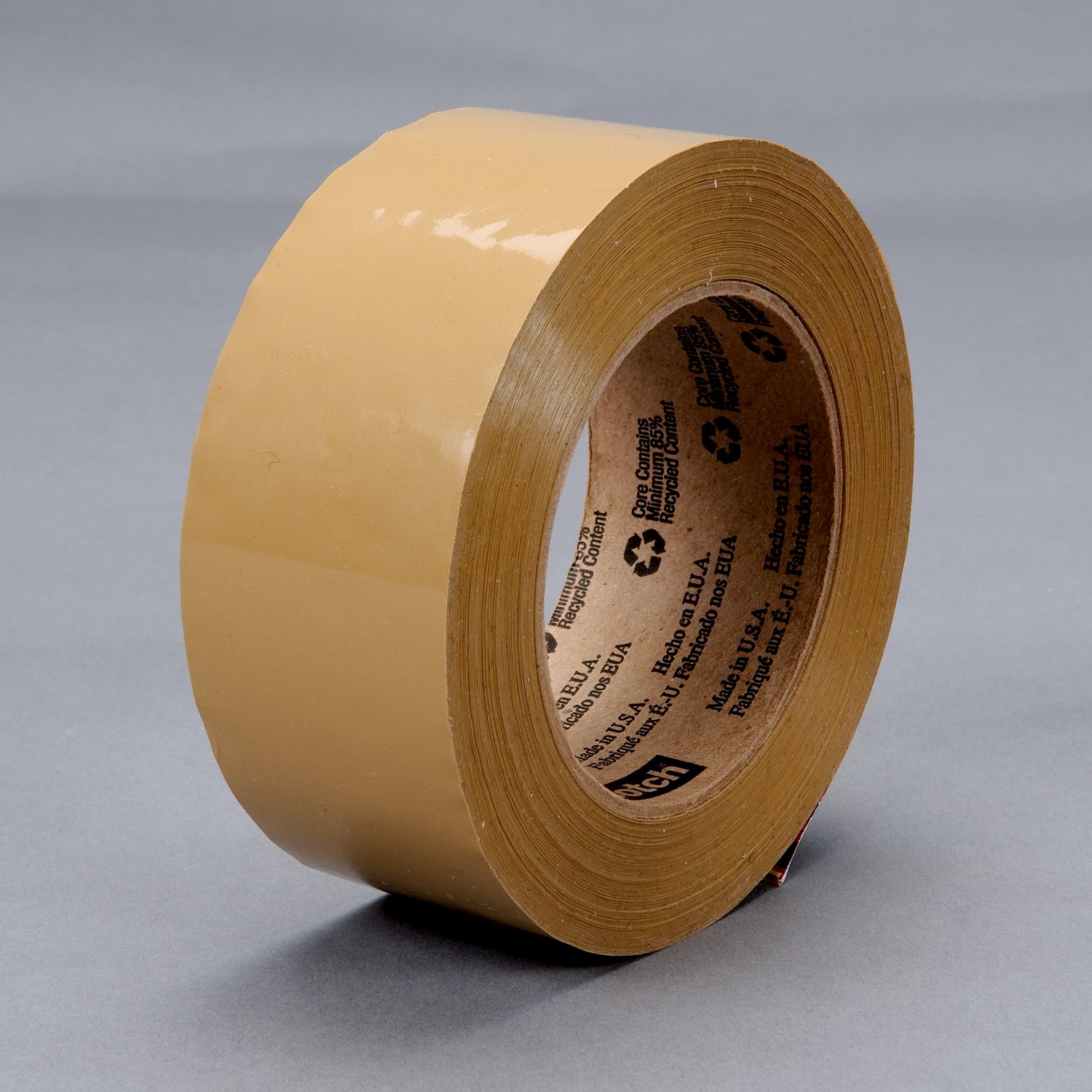 7010372409 - Scotch Box Sealing Tape 371, Tan, 48 mm x 1500 m, 6/Case