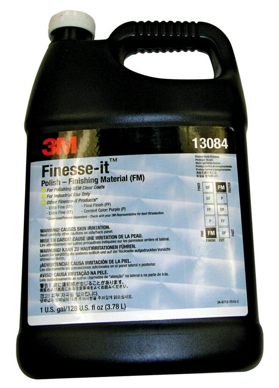 7100075460 - 3M Finesse-it Polish Standard Series - Finishing Material (140), 83058, White, Easy Clean Up, 50 Gallon Drum, 1 ea/Case