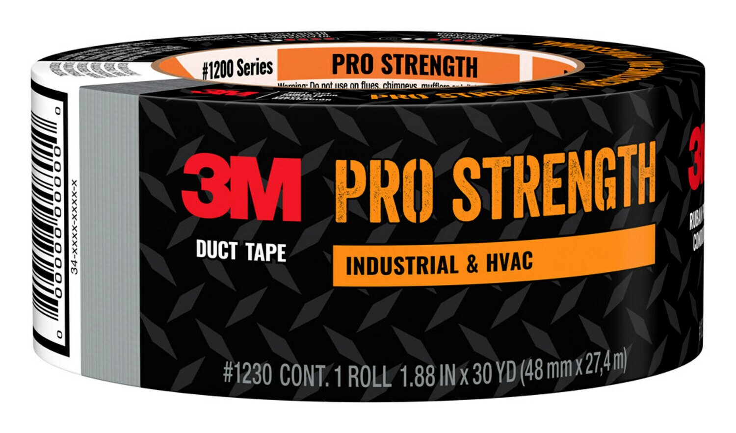 7100252747 - 3M Pro Strength Duct Tape 1230-A 1.88 in x 30 yd (48.0 mm x 27.4 m) 24 rls/cs