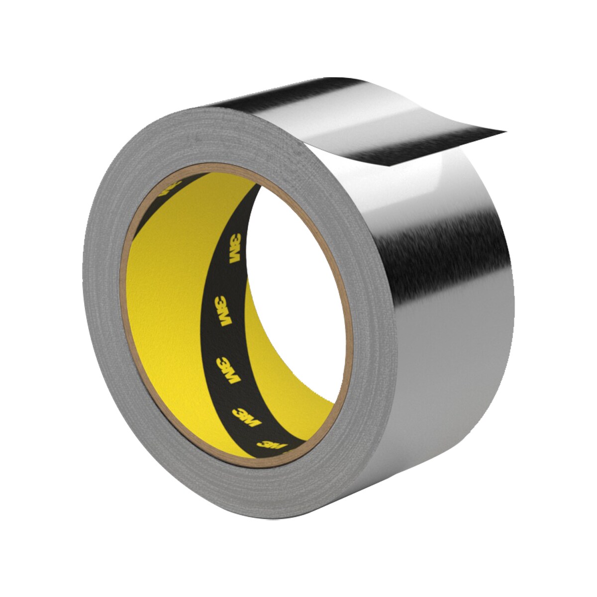 7100330767 - 3M Aluminum Foil Tape 431, Silver, 2.5 in x 180 yd, 3.1 mil, 5 Roll/Case