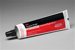 7000028594 - 3M™ High Performance Industrial Plastic Adhesive 4693H, Light Amber, 5 oz Tube, 36/case