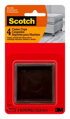 2-in products Hard Brown Caster 00638060272114 9422612 pads--sliders 4/pk | Square | Scotch Cups | Aircraft SP902-NA, |