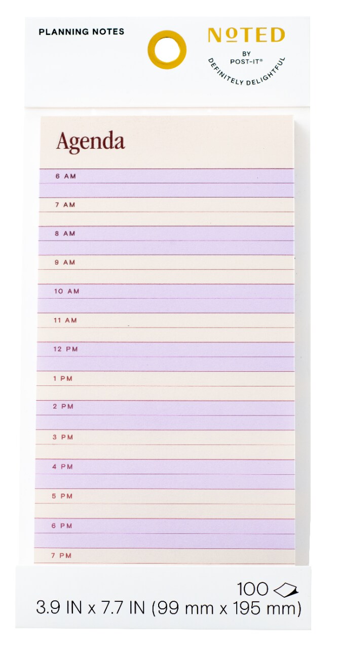 7100325064 - Post-it Planning Notes NTD9-48-1, 3.9 in x 7.7 in (99 mm x 195 mm)