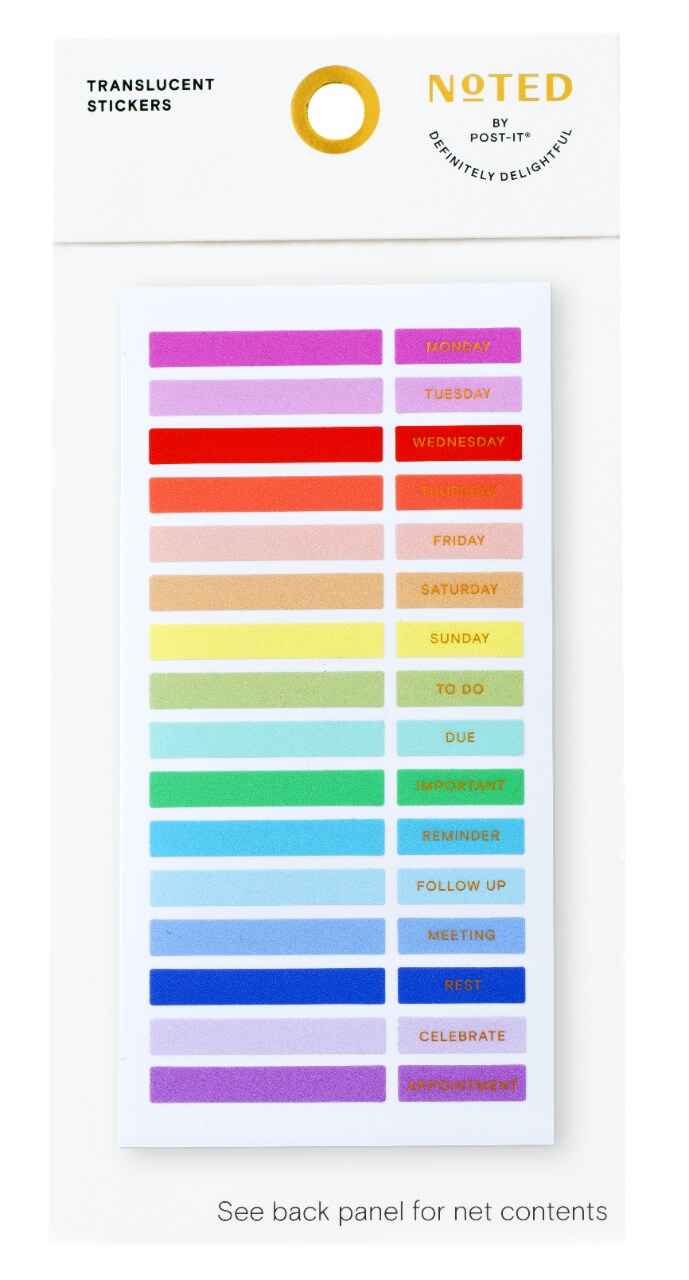 7100324766 - Post-it Translucent Stickers NTD9-TS-1