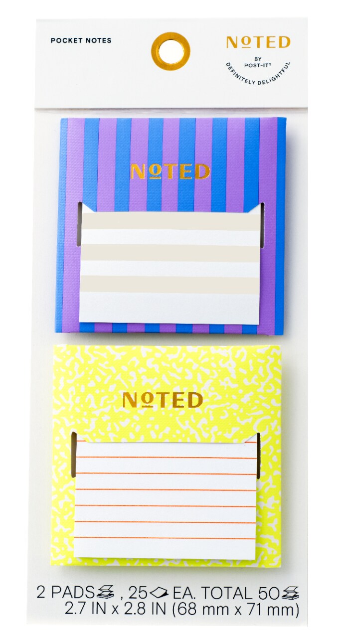 7100325283 - Post-it Pocket Notes NTD9-PKT-1, 2.8 in x 2.8 in (71 mm x 71 mm)