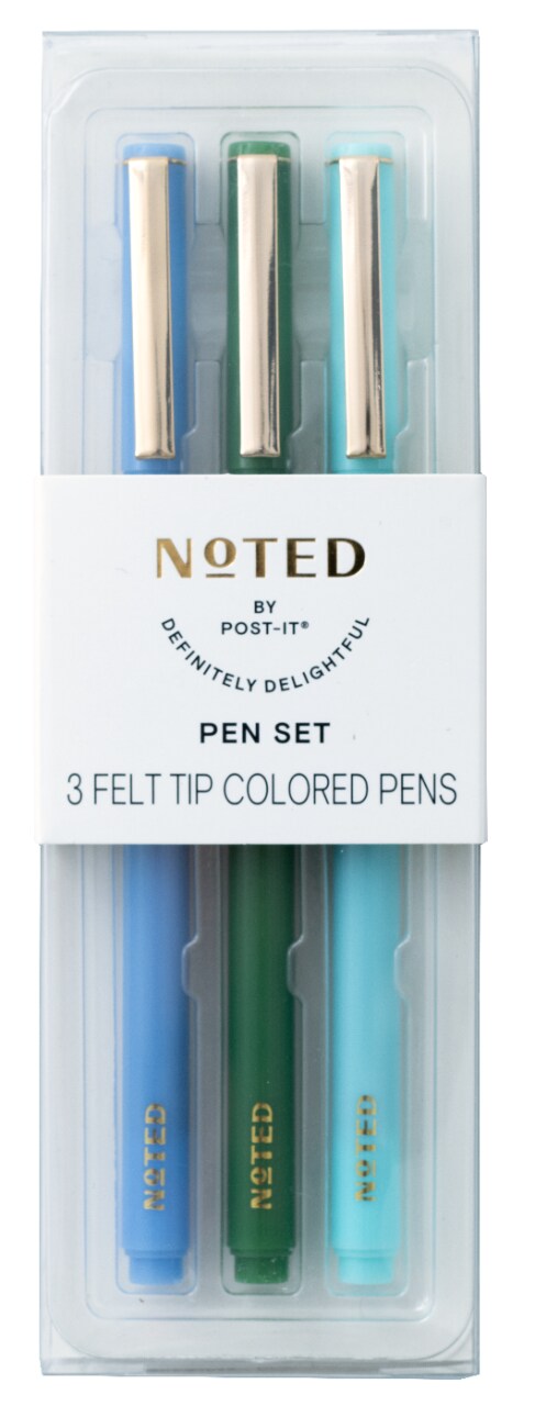 7100324934 - Post-it 3pk Pens NTD9-PEN-1, 3 felt tip colored pens