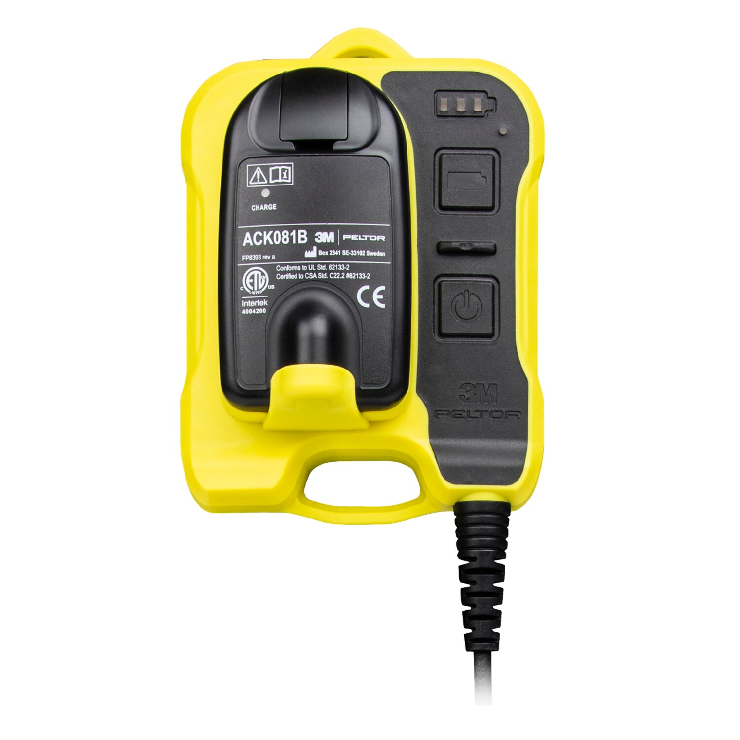 7100325526 - 3M PELTOR WS Adapter G3 FL61007-WS7, Ground Mechanic, Yellow, Battery , 10 ea/Case