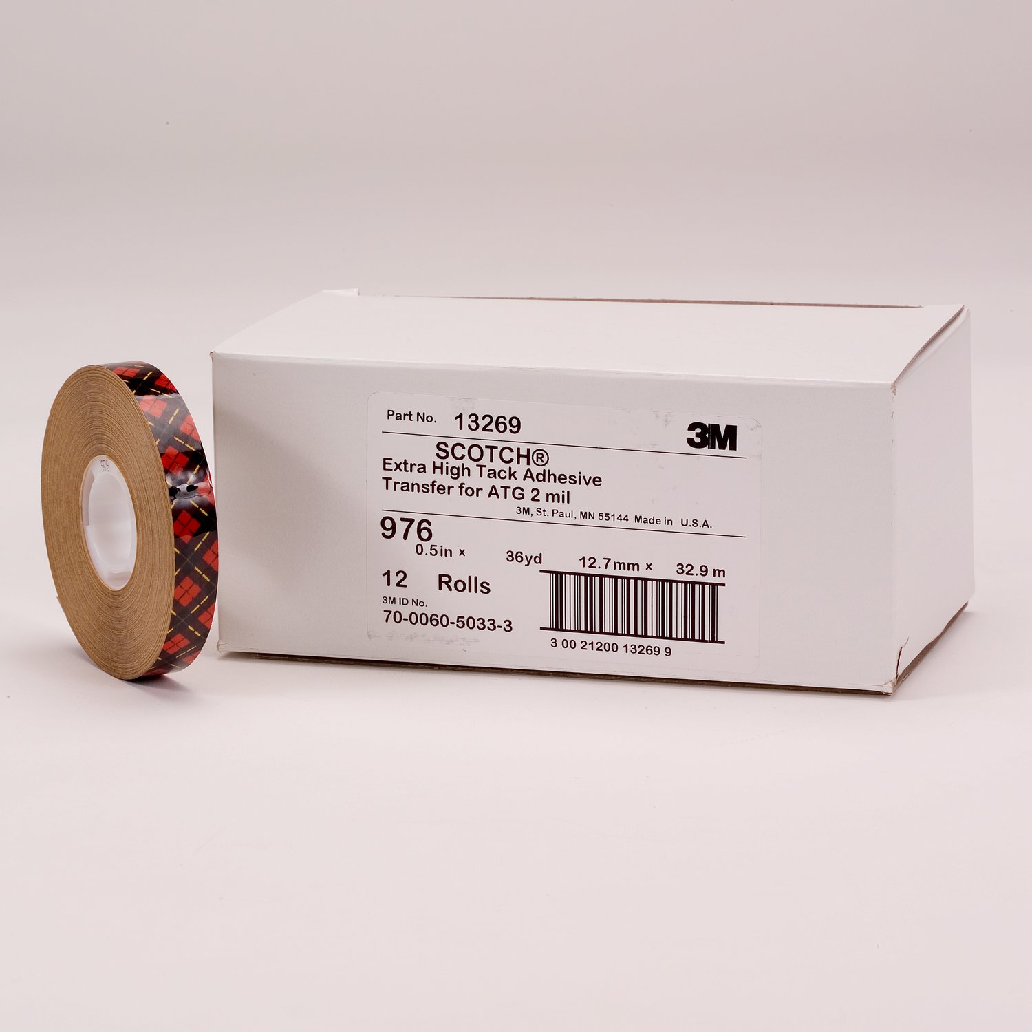 7010373105 - Scotch ATG Adhesive Transfer Tape 976, Clear, 1/4 in x 60 yd, 2 mil, 12
rolls per inner, 6 inners per case