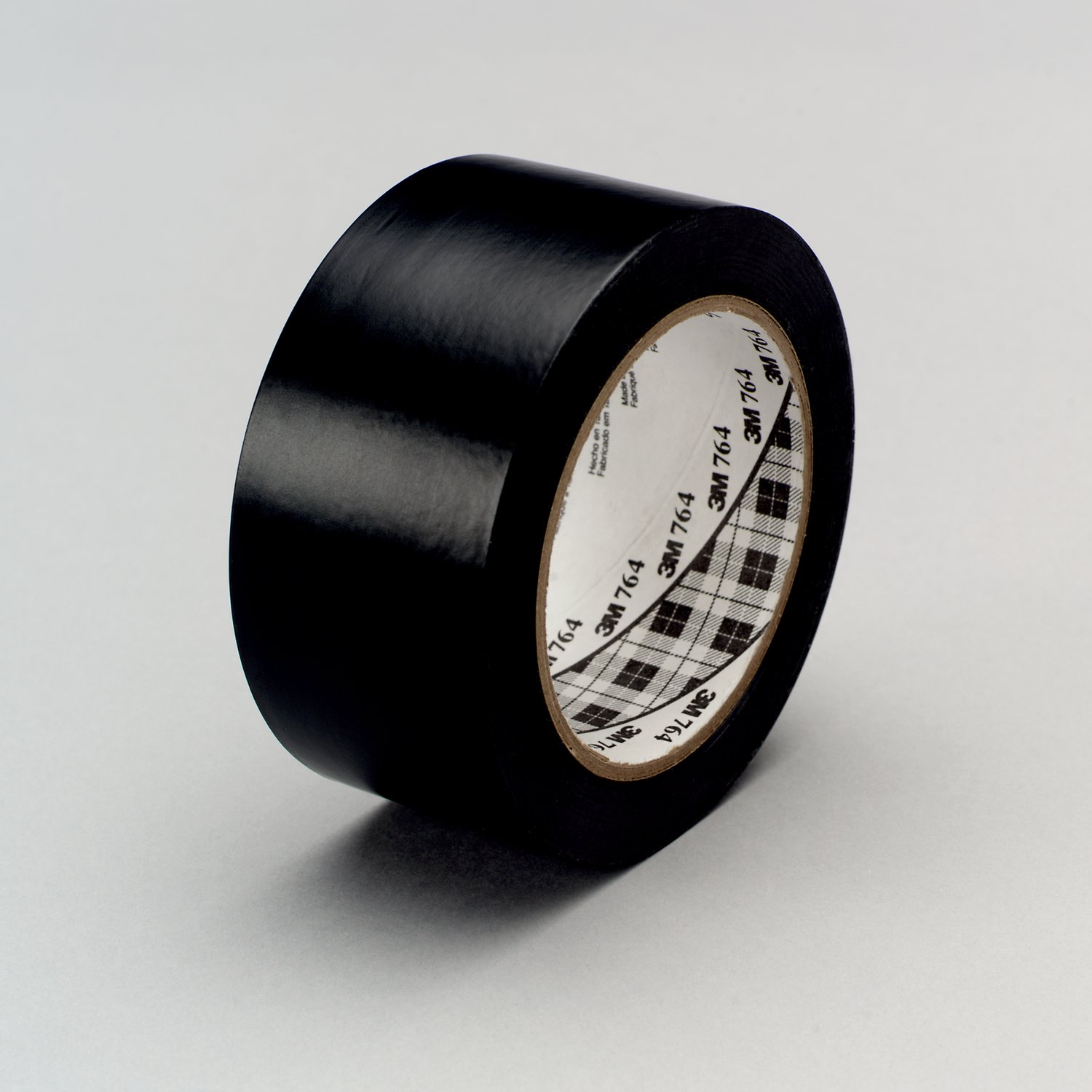 7100044470 - 3M General Purpose Vinyl Tape 764, Black, 49 in x 36 yd, 5 mil, 3 Roll/Case, Plastic Core
