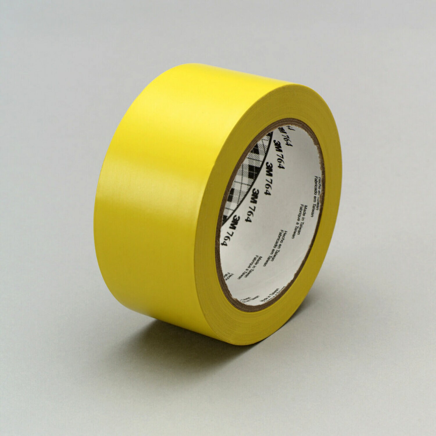 7000049164 - 3M General Purpose Vinyl Tape 764, Yellow, 49 in x 36 yd, 5 mil, 3 Roll/Case, Plastic Core